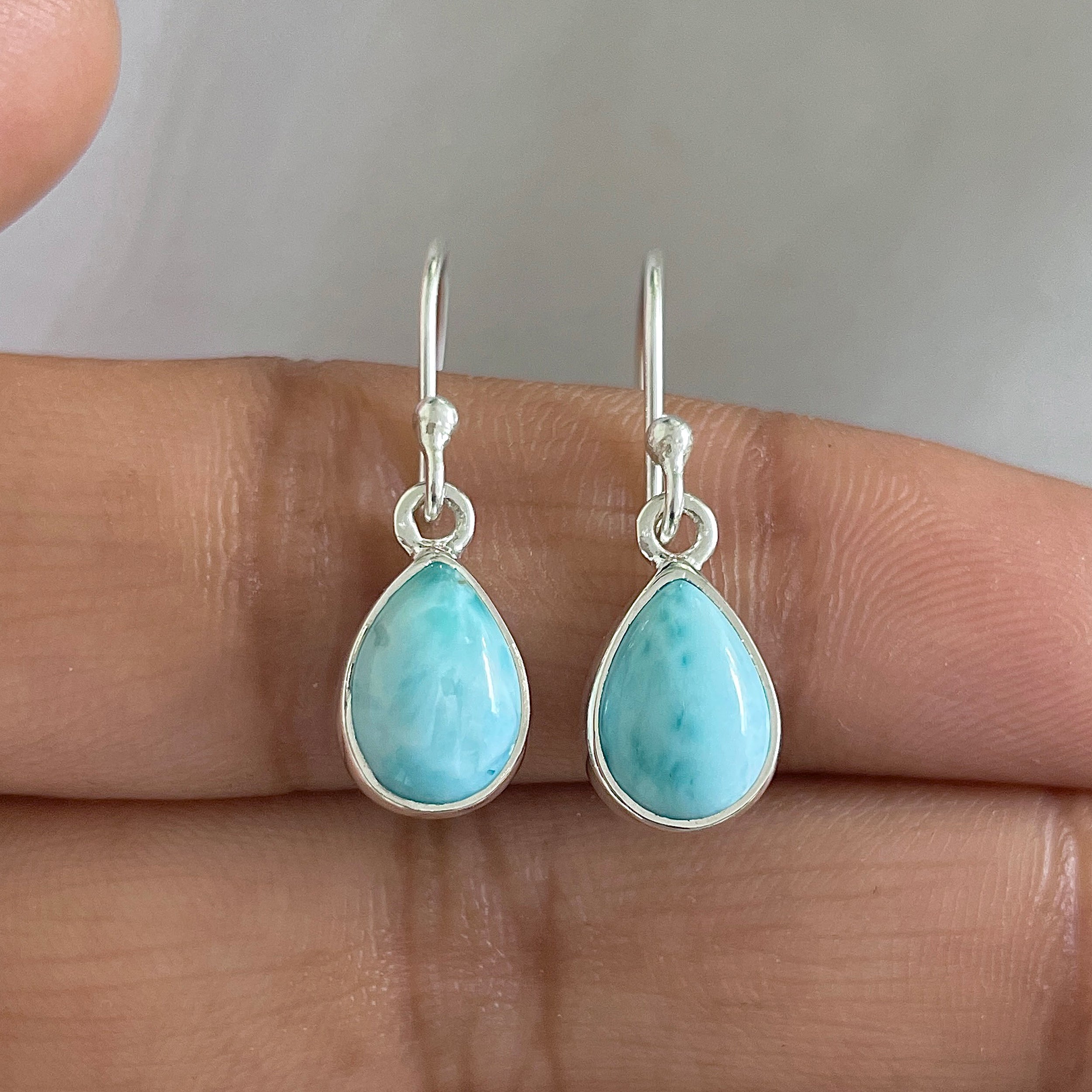 Larimar Earring-(LAR-E-641.)