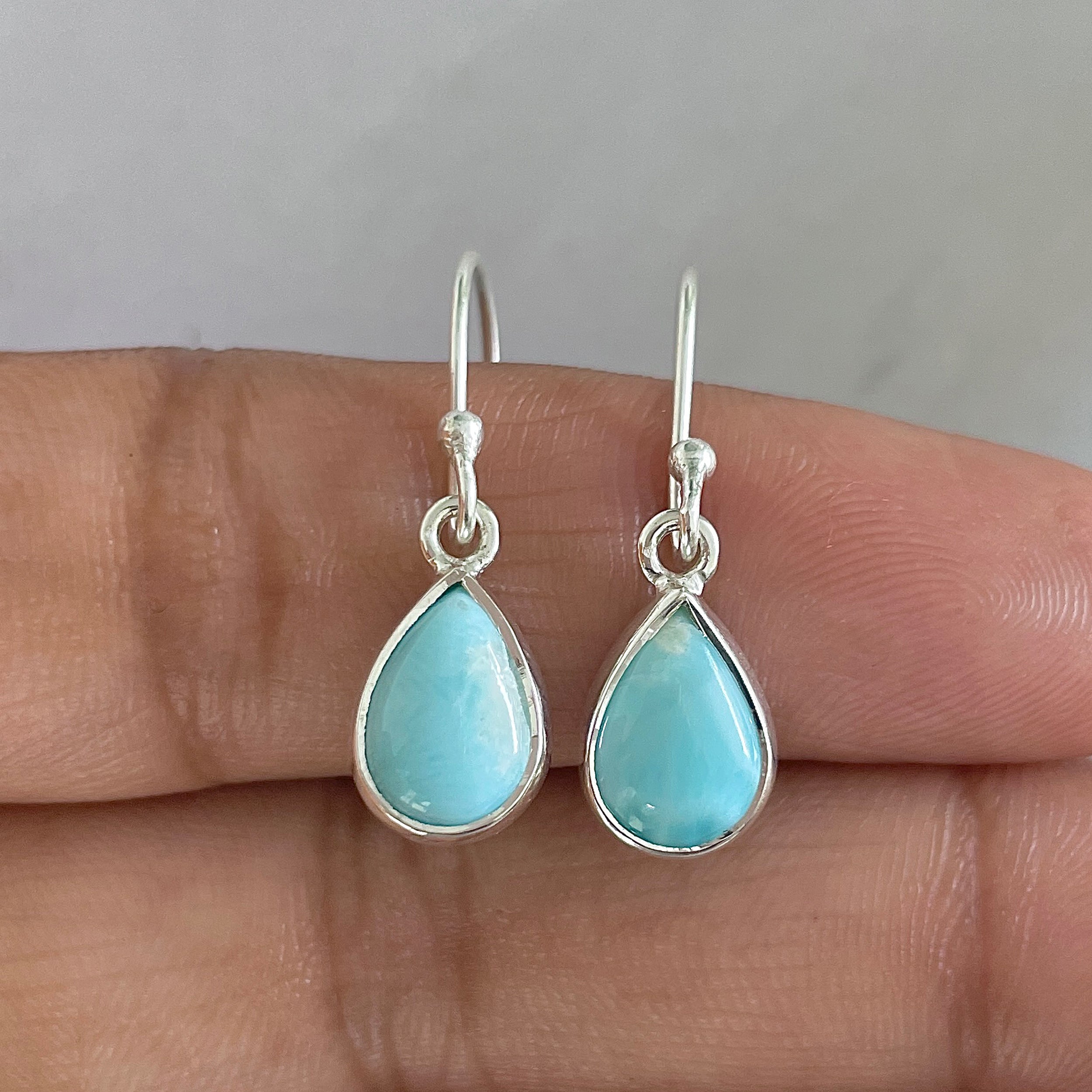 Larimar Earring-(LAR-E-643.)
