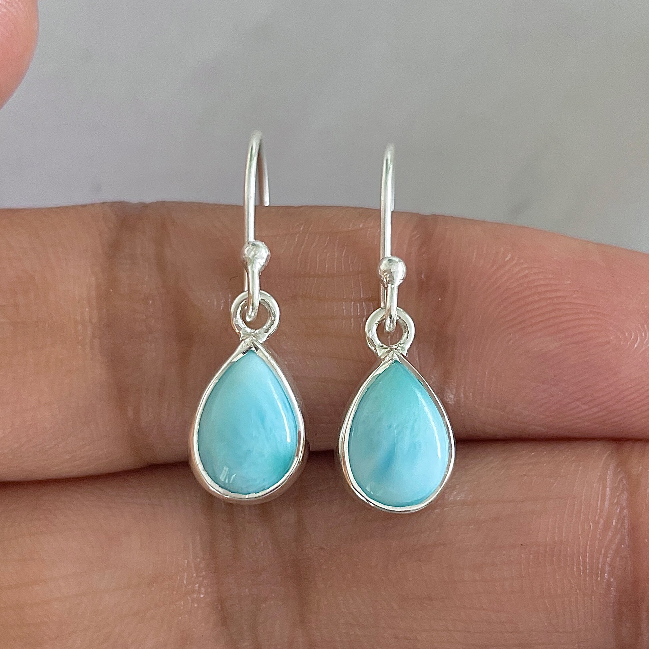 Larimar Earring-(LAR-E-644.)