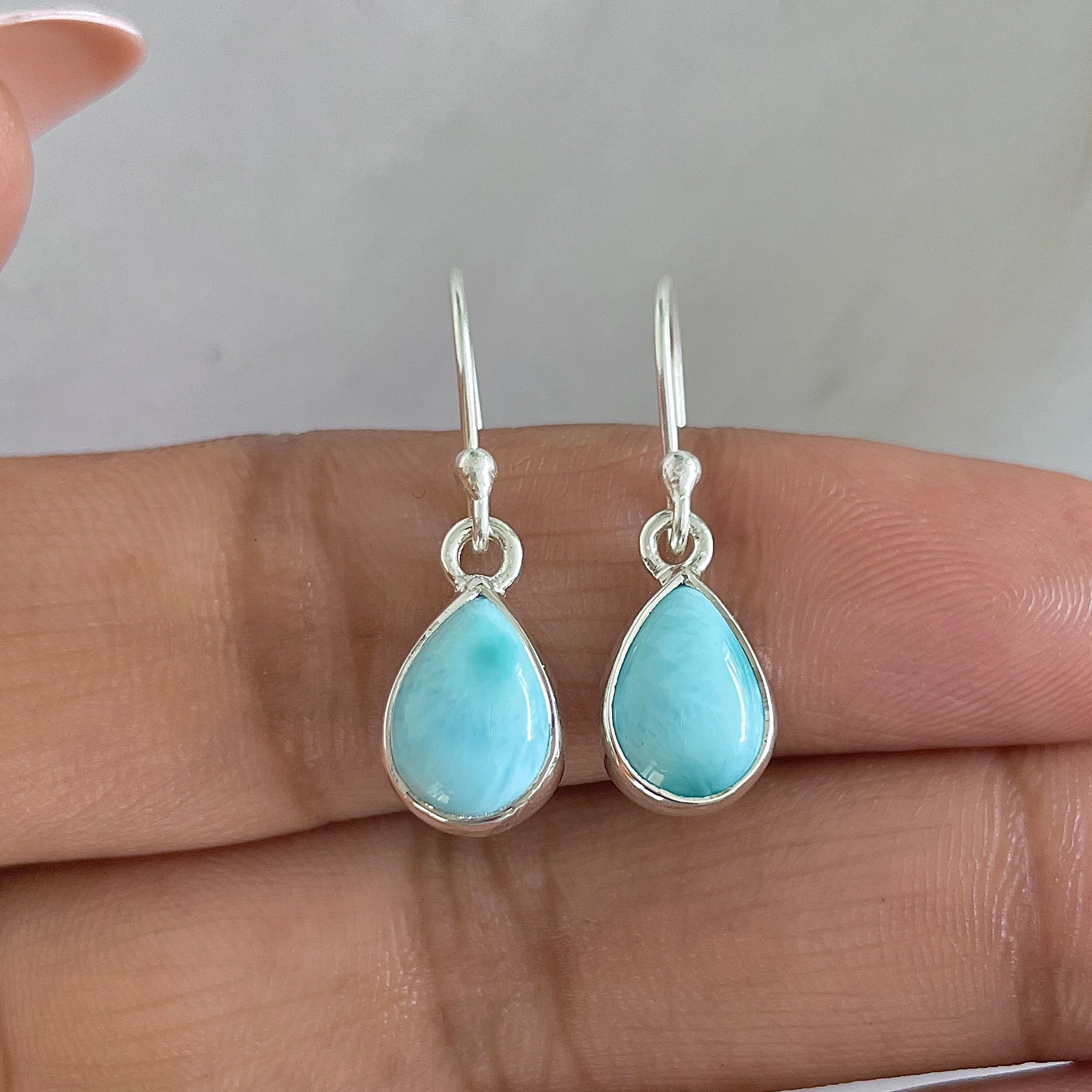 Larimar Earring-(LAR-E-645.)