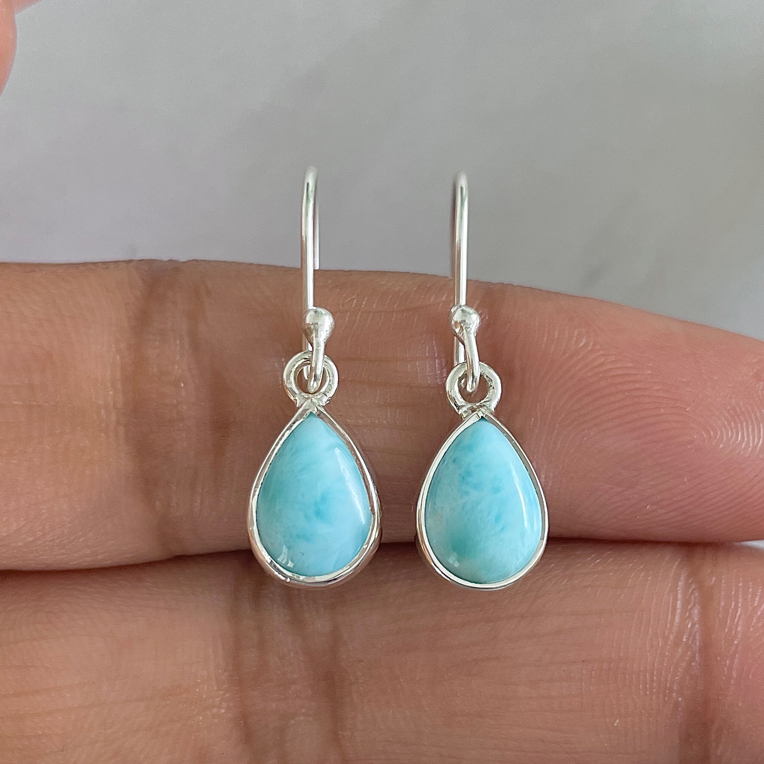Larimar Earring-(LAR-E-647.)