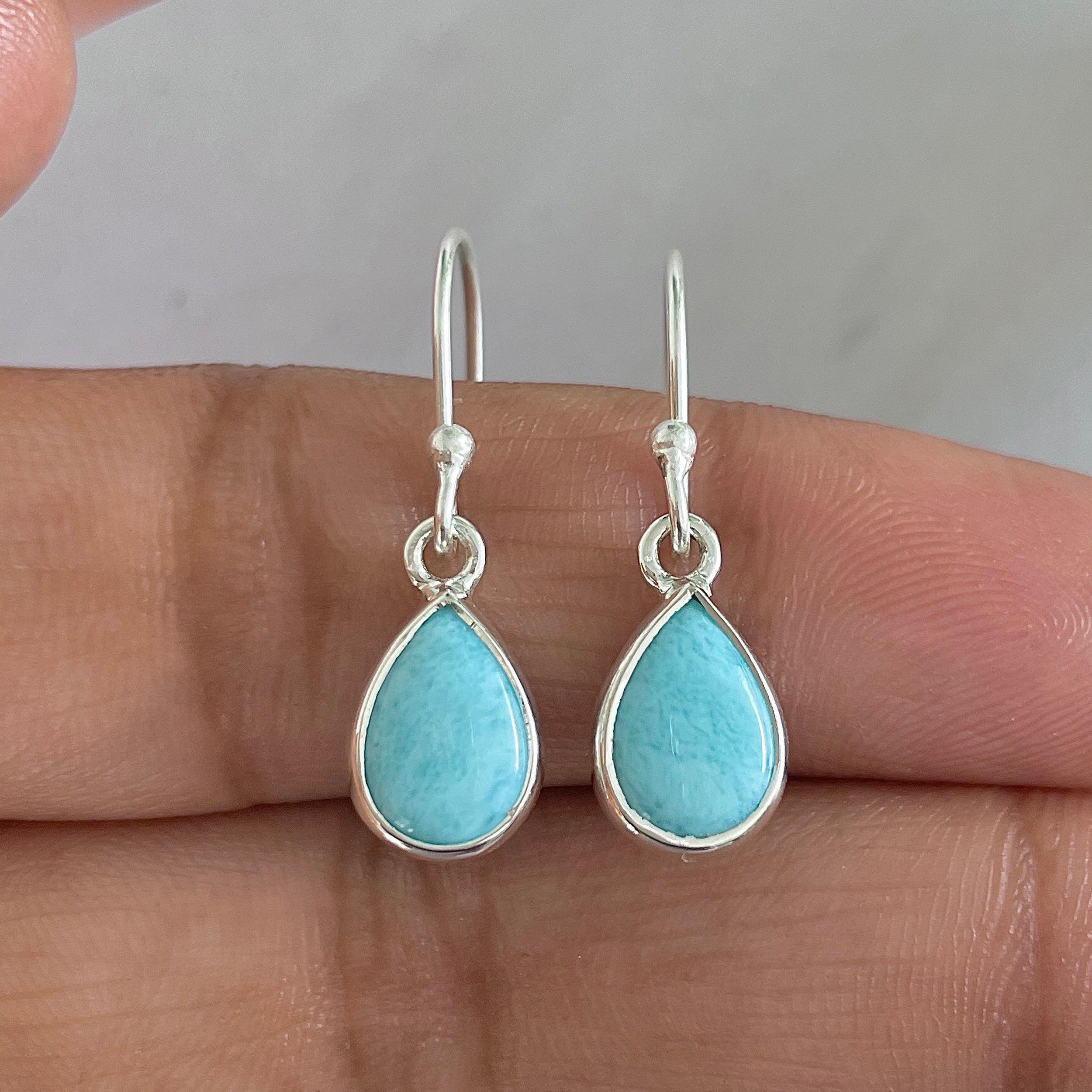 Larimar Earring-(LAR-E-651.)