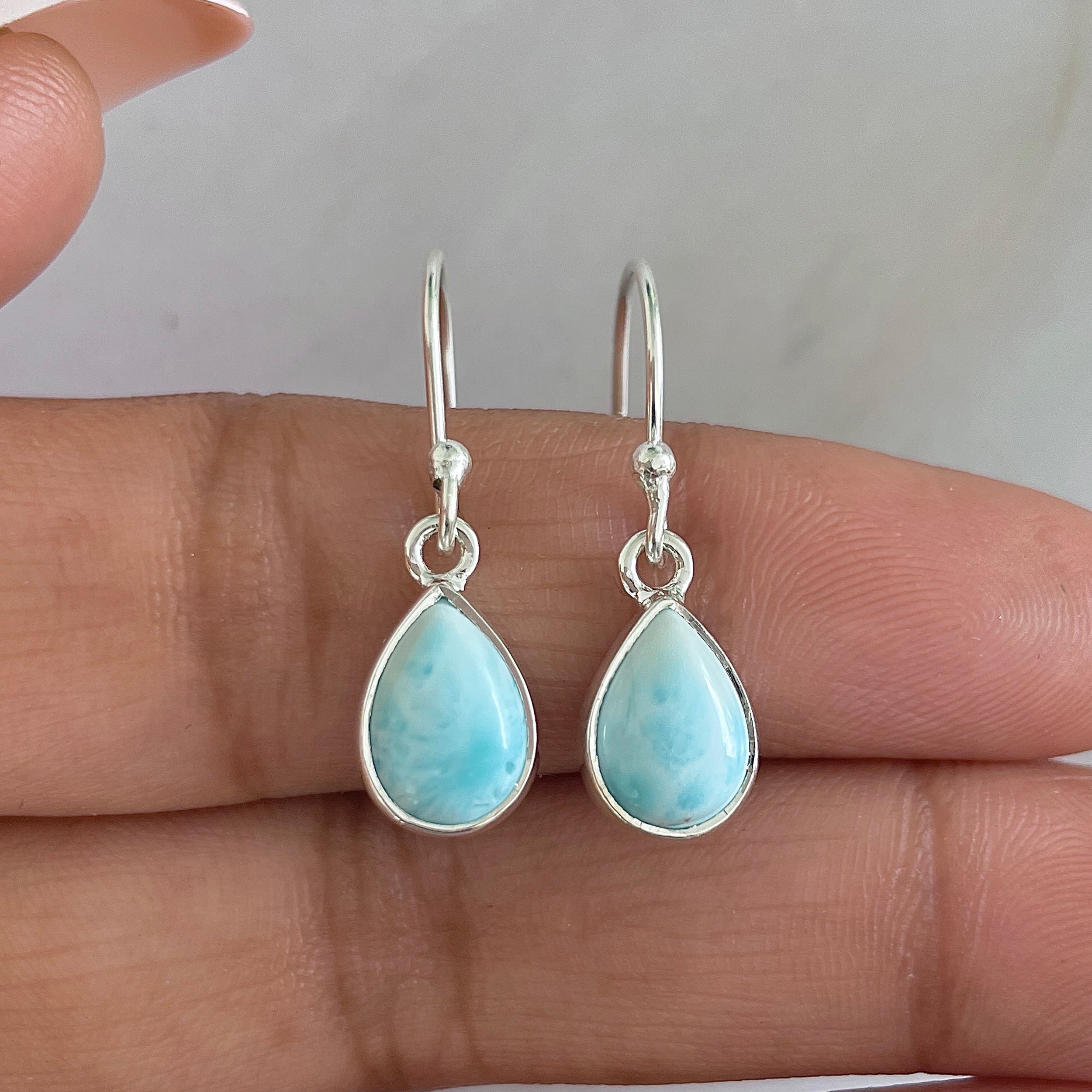 Larimar Earring-(LAR-E-652.)