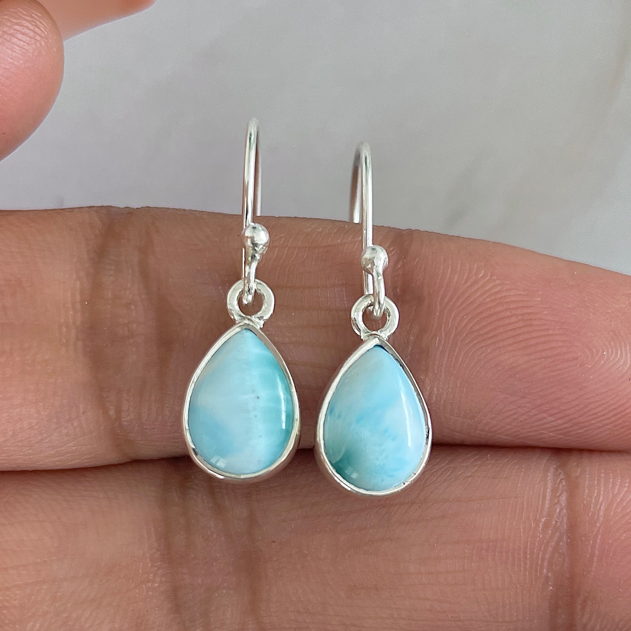 Larimar Earring-(LAR-E-655.)
