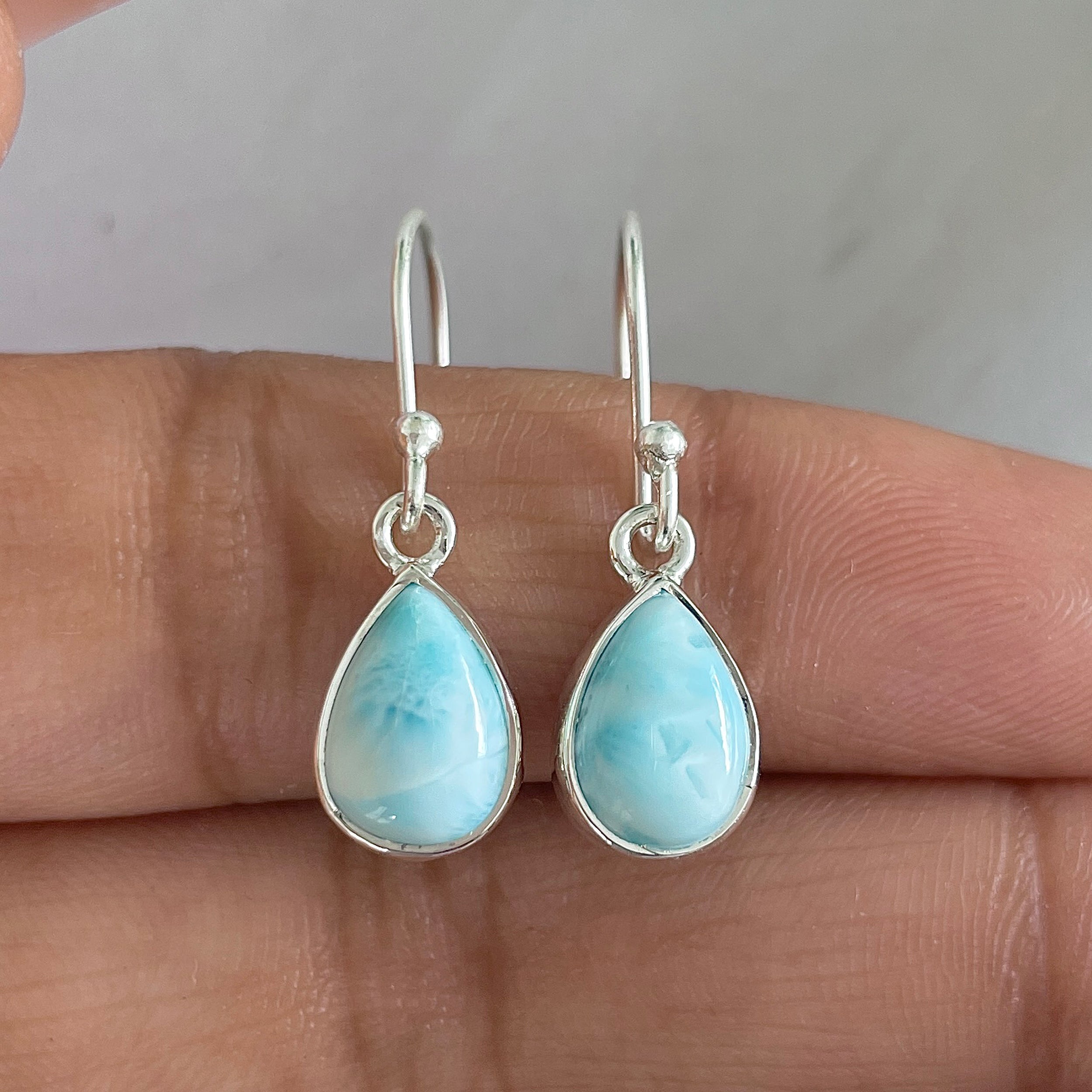 Larimar Earring-(LAR-E-656.)