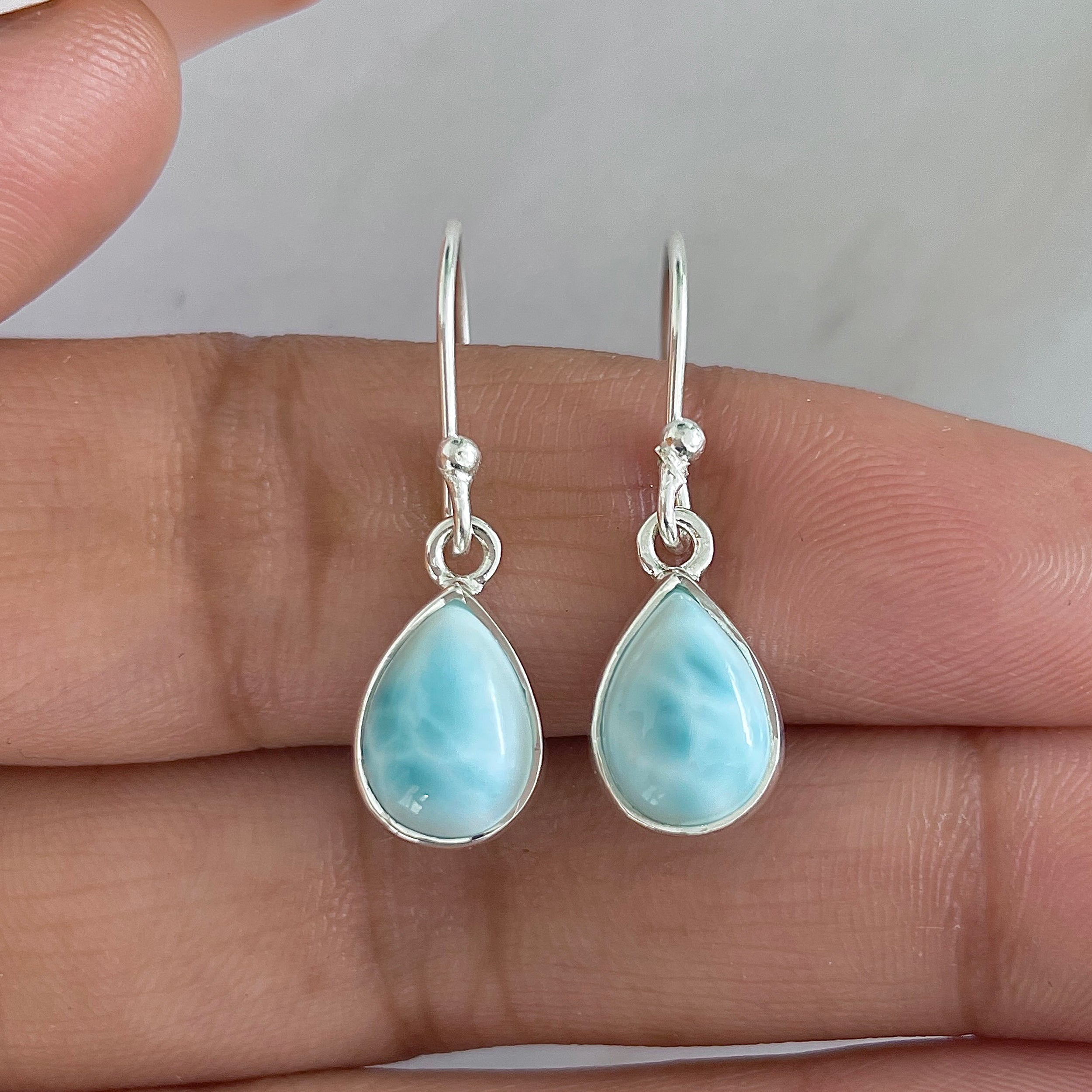Larimar Earring-(LAR-E-657.)