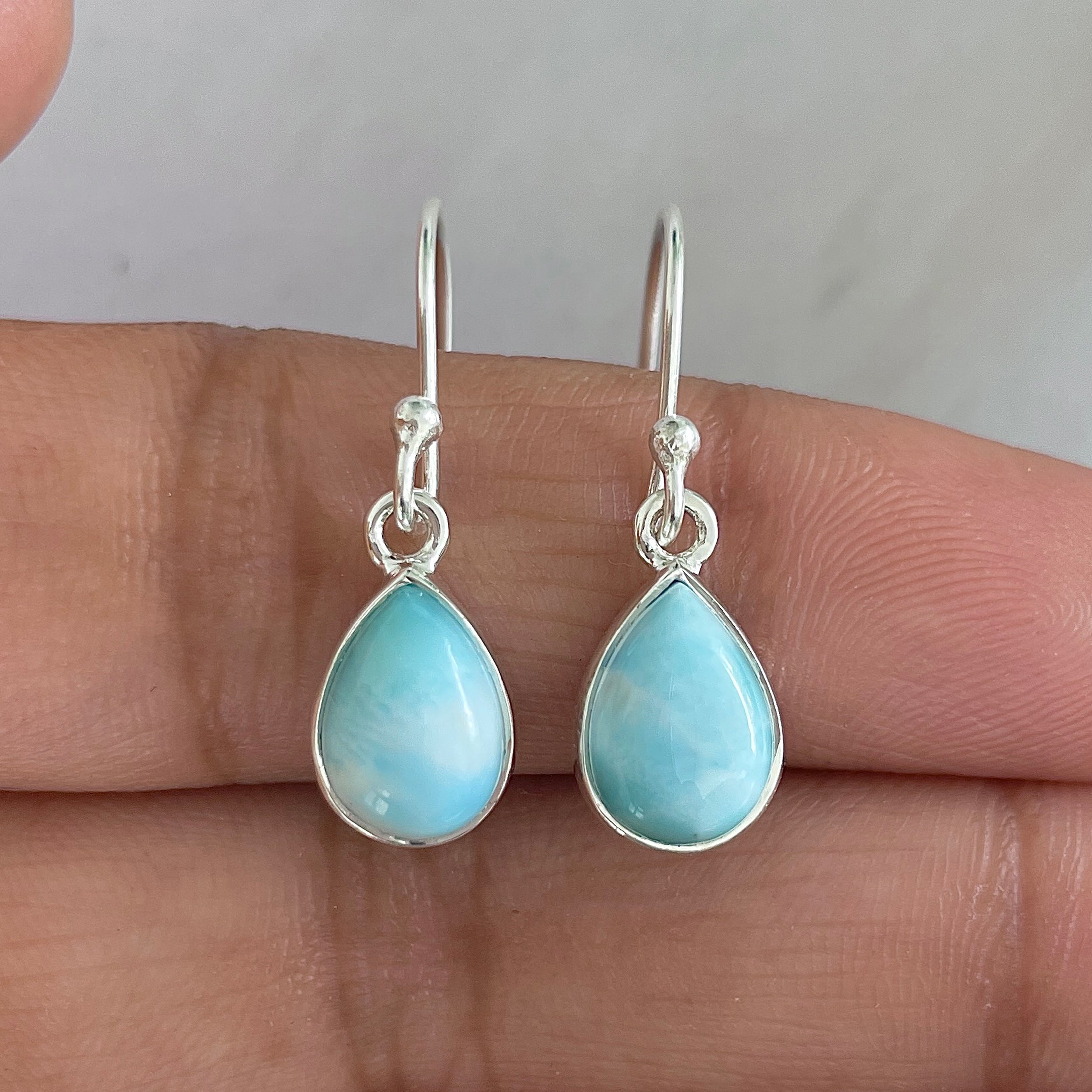 Larimar Earring-(LAR-E-659.)