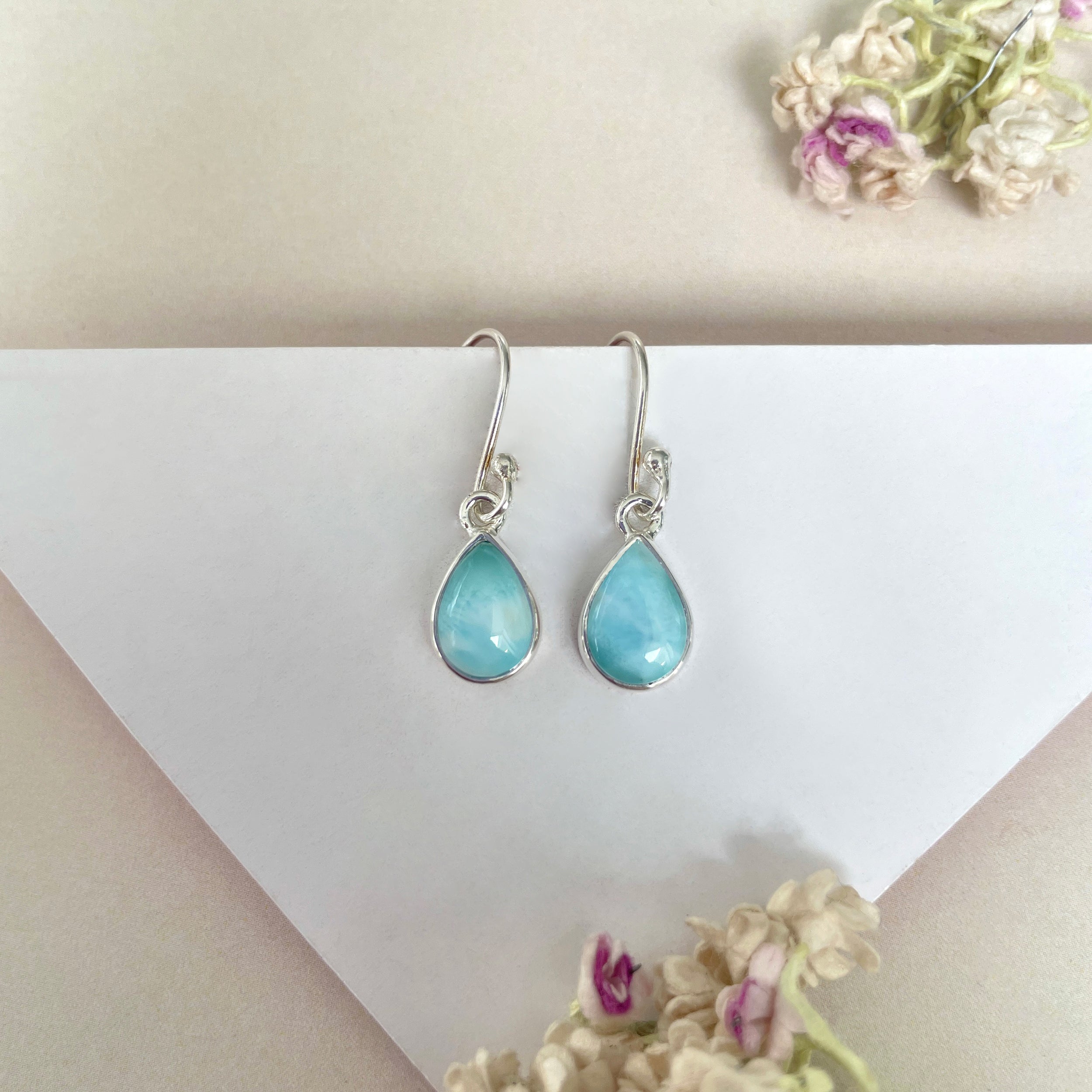 Larimar Earring-(LAR-E-659.)
