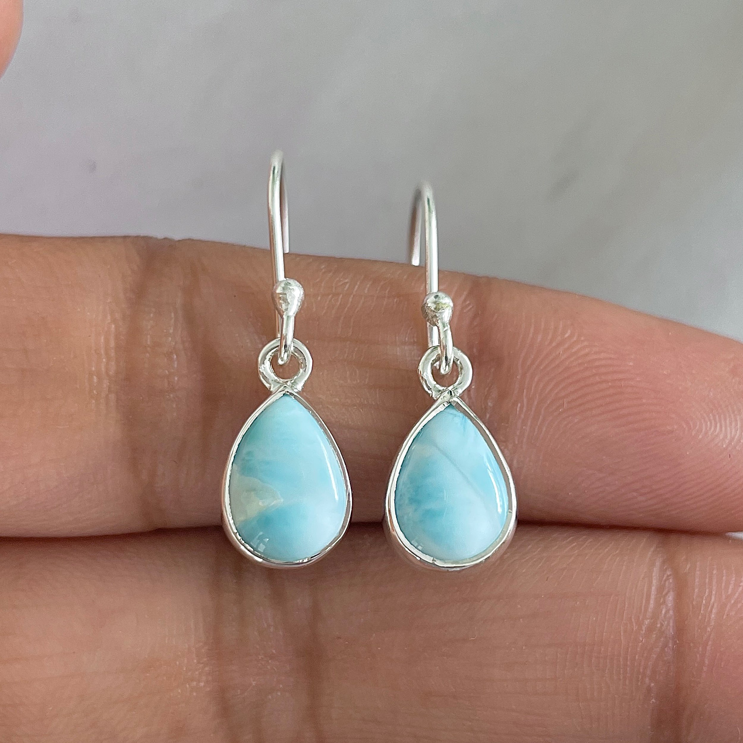 Larimar Earring-(LAR-E-660.)
