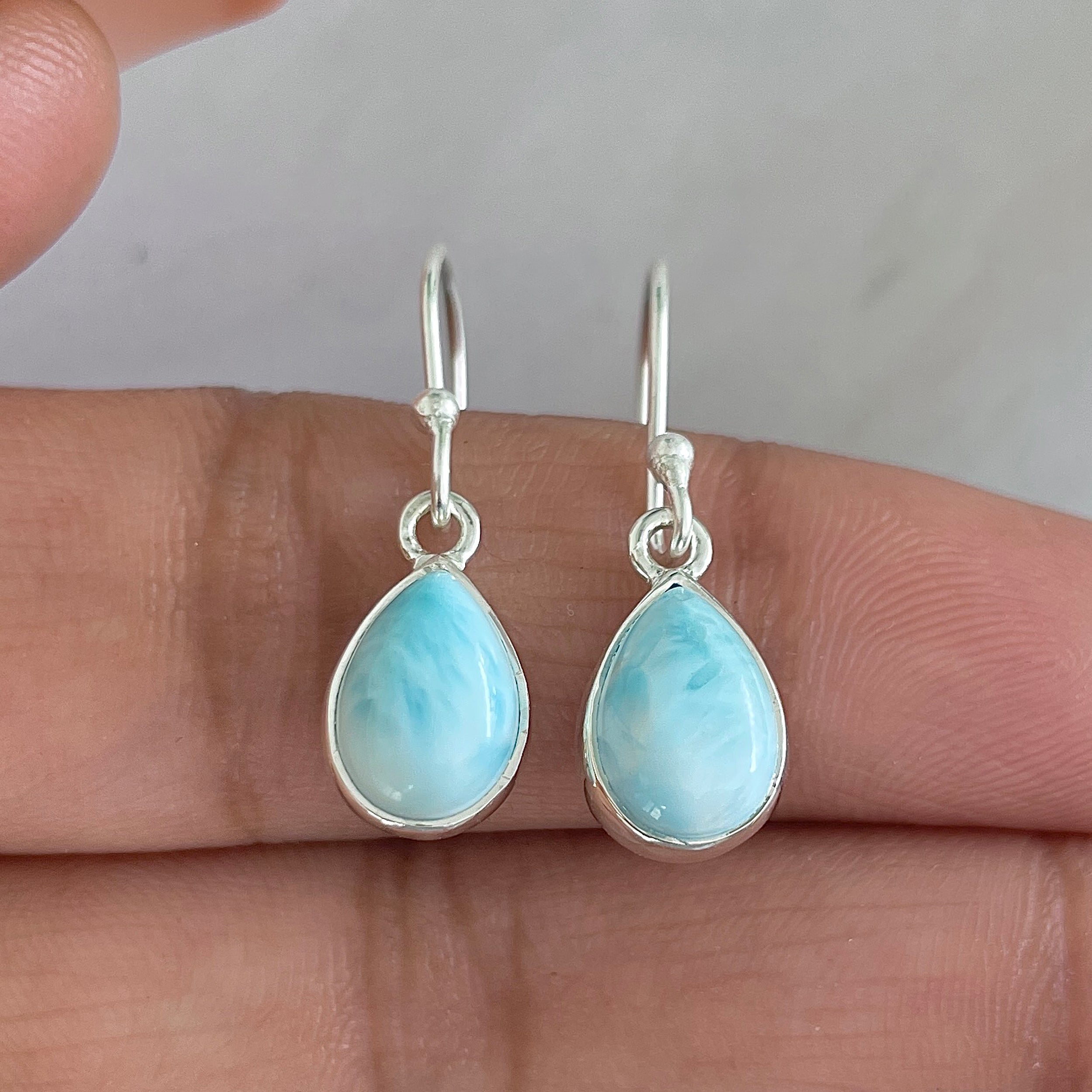 Larimar Earring-(LAR-E-661.)