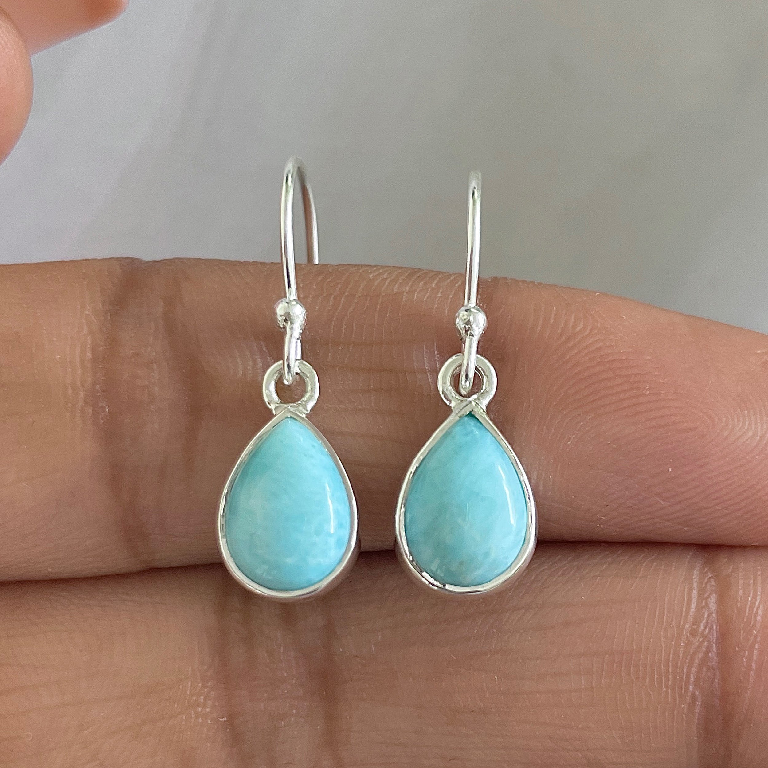 Larimar Earring-(LAR-E-662.)
