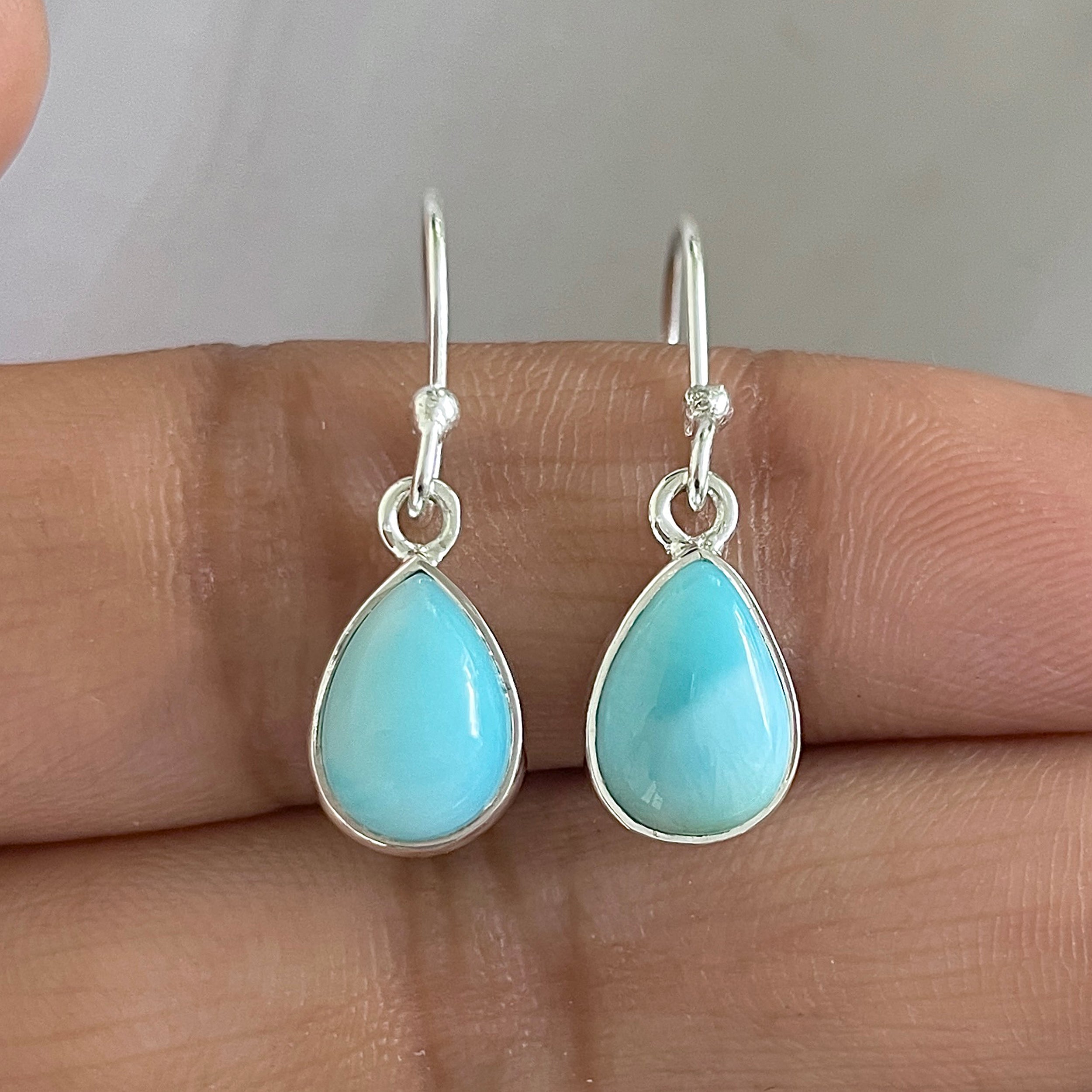 Larimar Earring-(LAR-E-664.)
