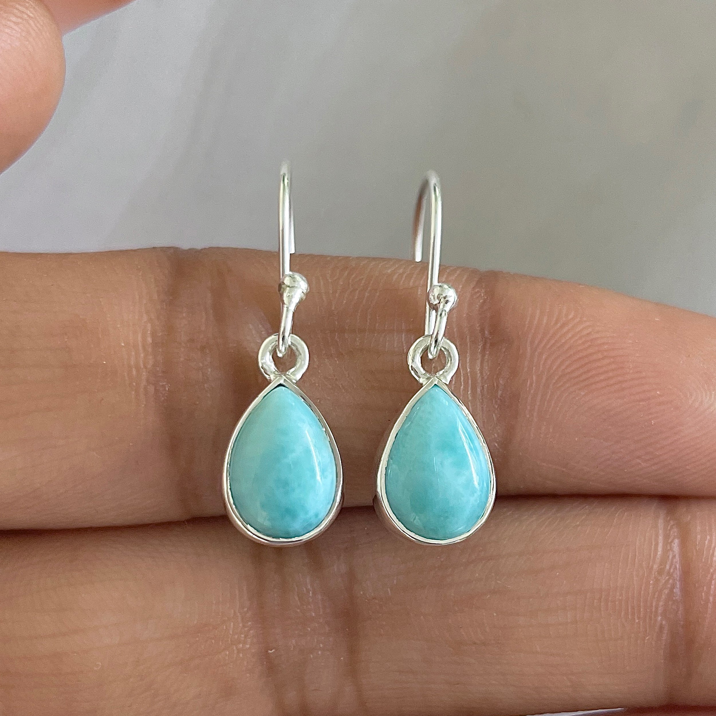 Larimar Earring-(LAR-E-667.)