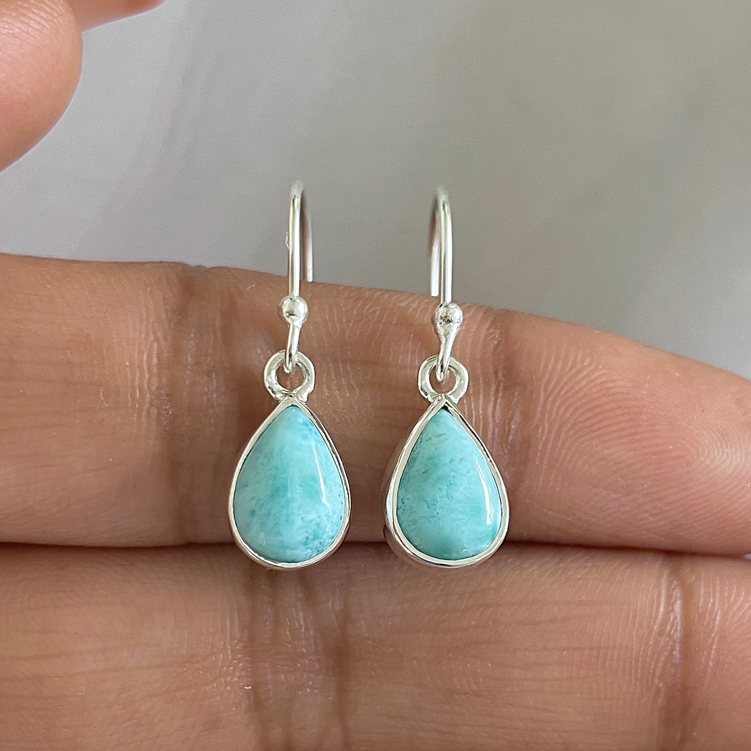 Larimar Earring-(LAR-E-679.)