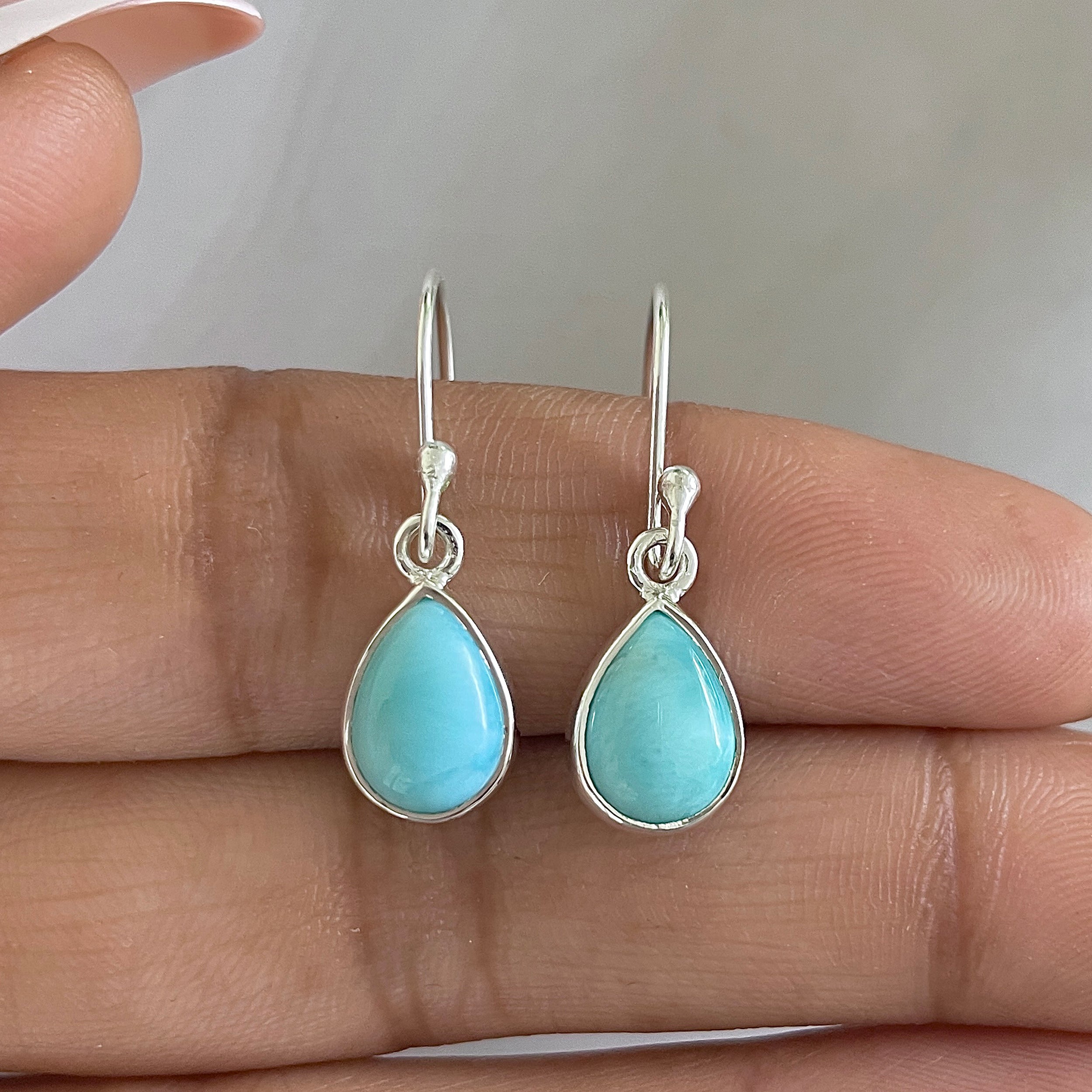 Larimar Earring-(LAR-E-671.)