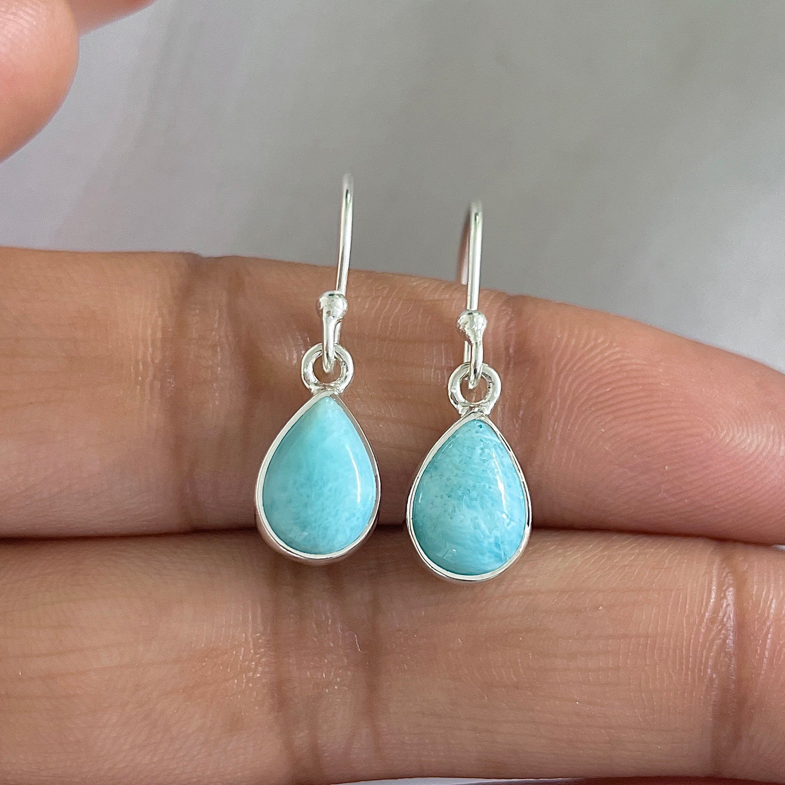Larimar Earring-(LAR-E-672.)