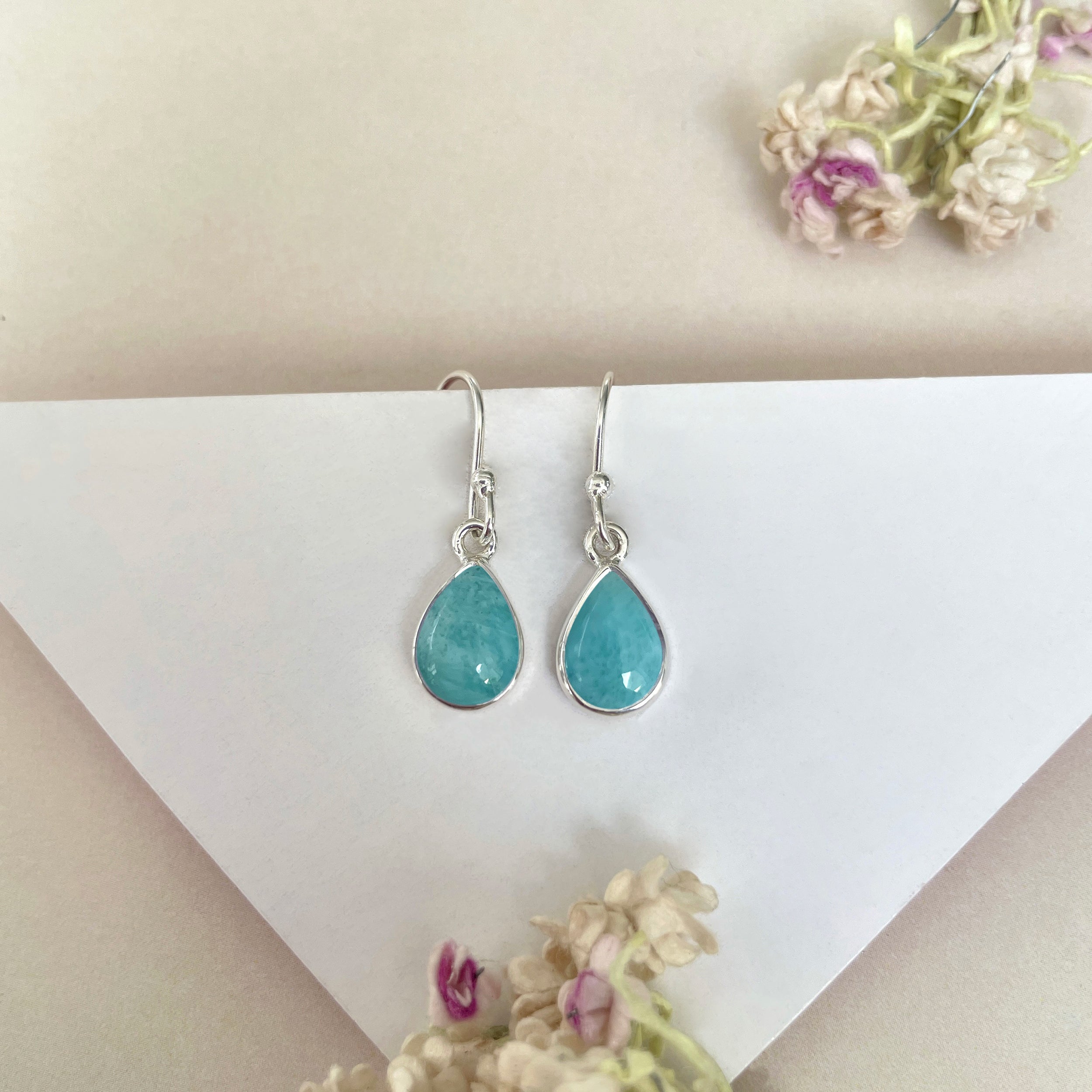 Larimar Earring-(LAR-E-672.)