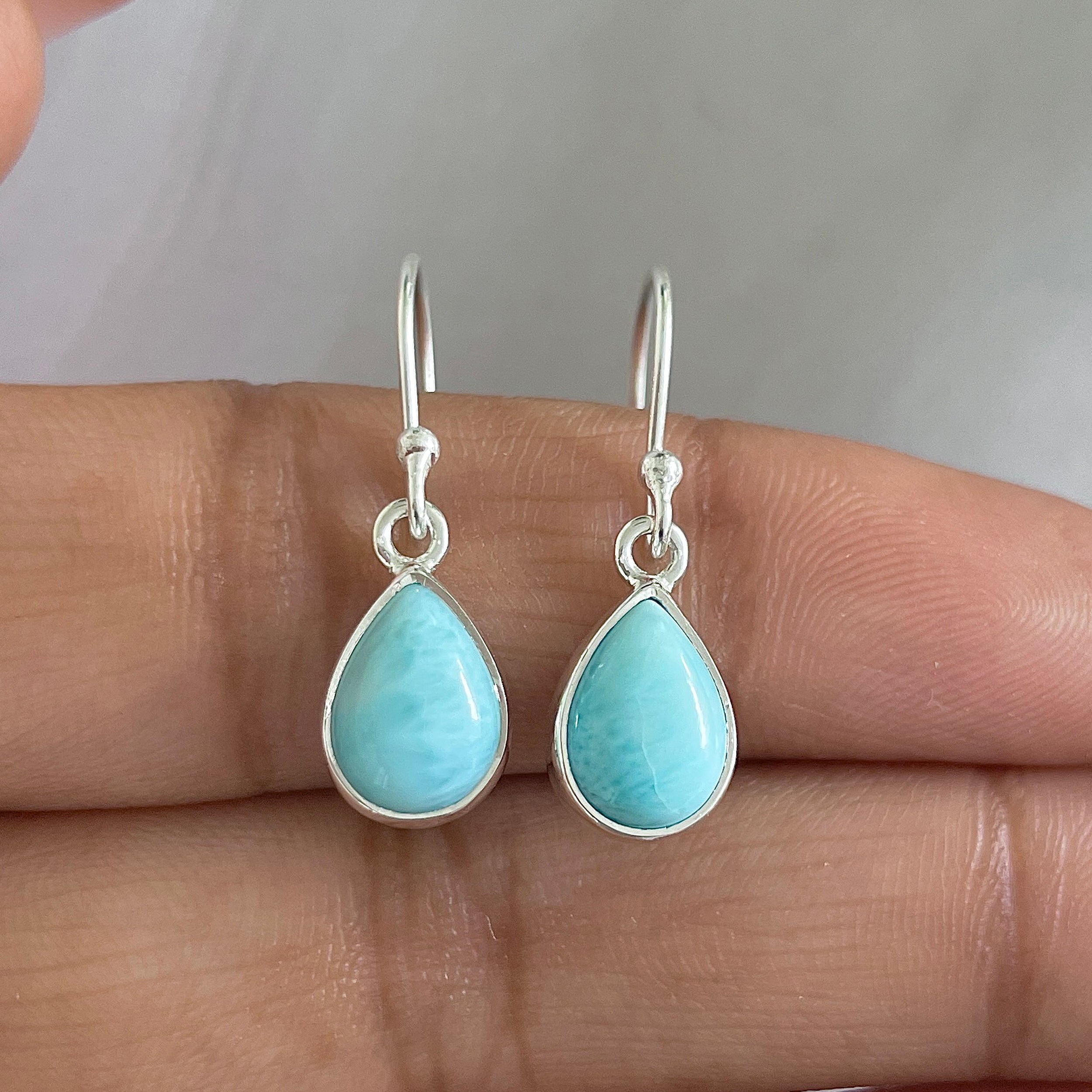 Larimar Earring-(LAR-E-674.)