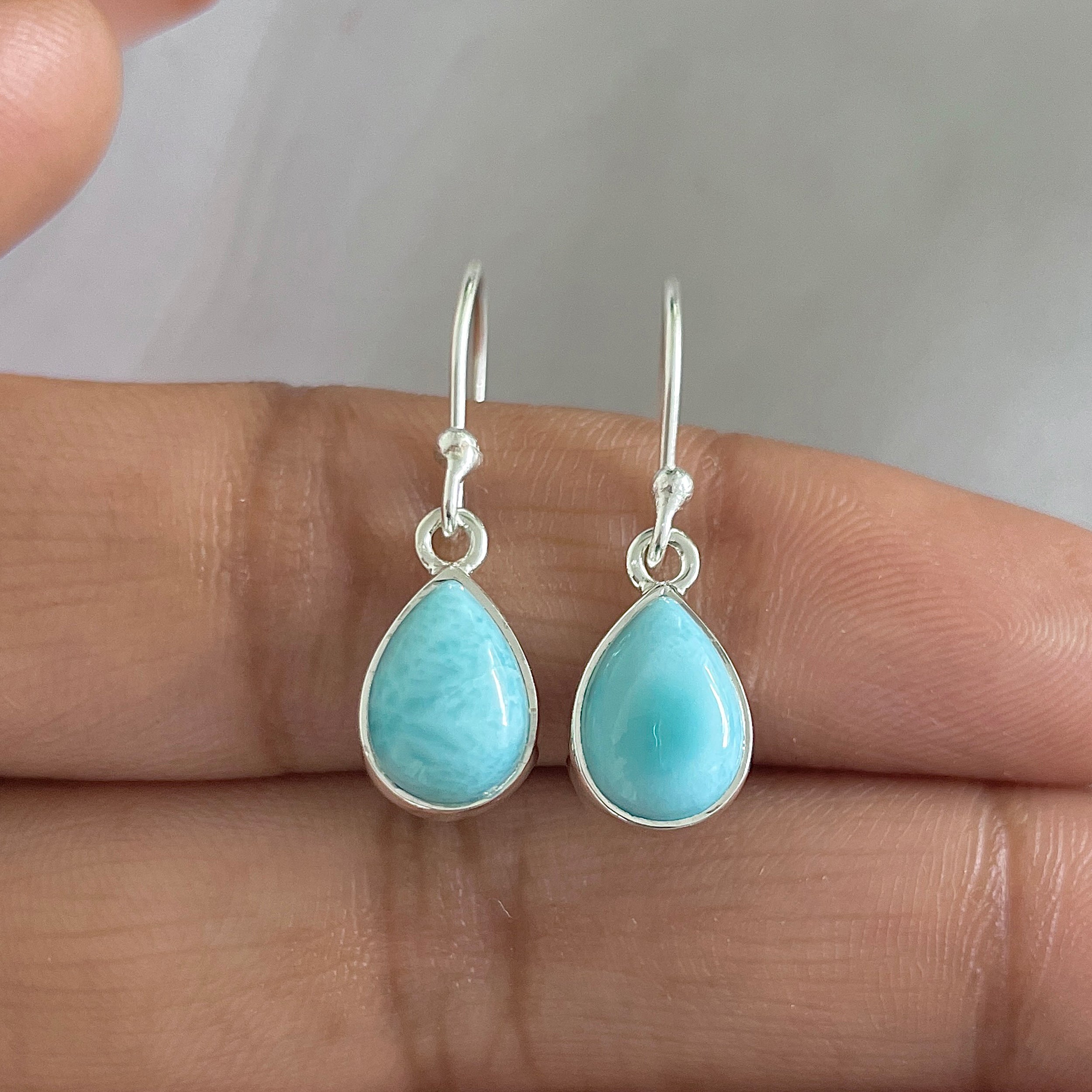 Larimar Earring-(LAR-E-675.)
