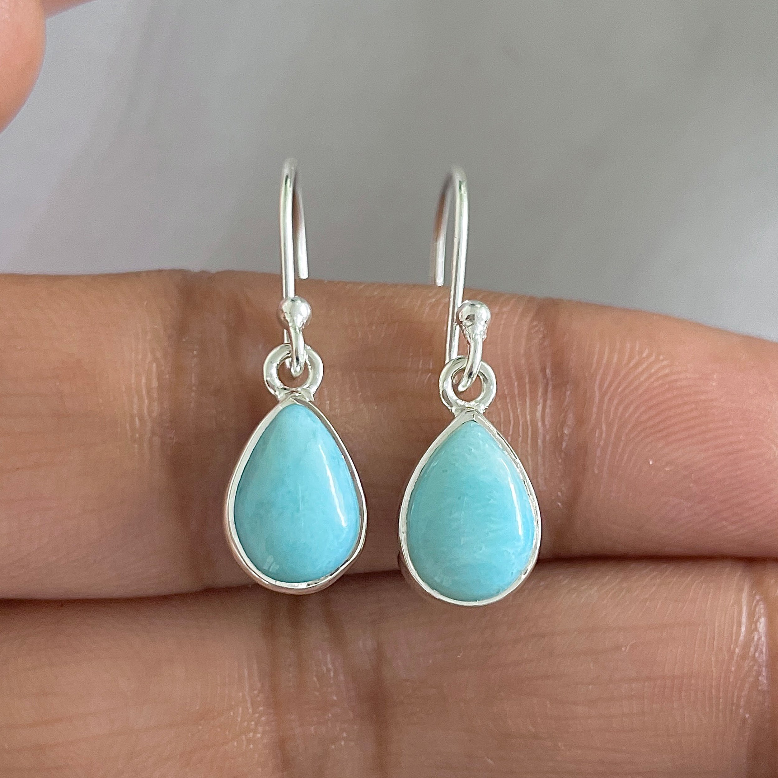 Larimar Earring-(LAR-E-676.)
