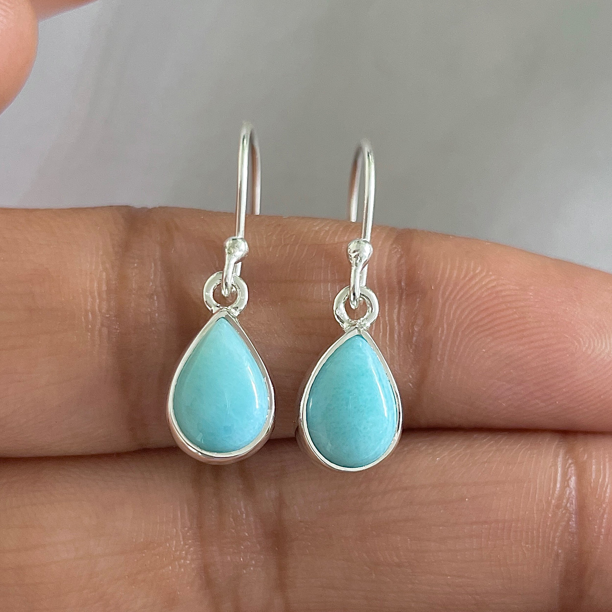 Larimar Earring-(LAR-E-677.)