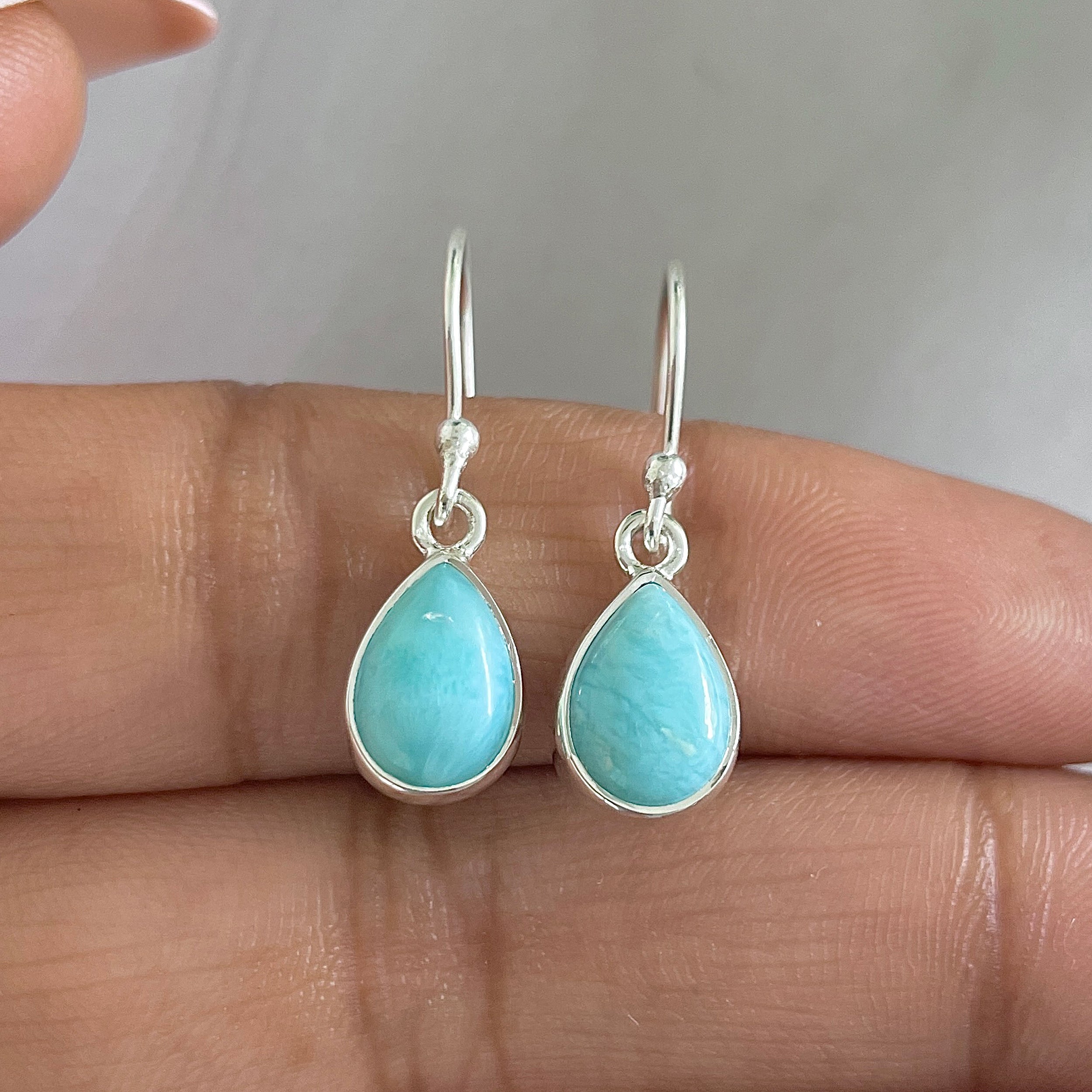 Larimar Earring-(LAR-E-678.)