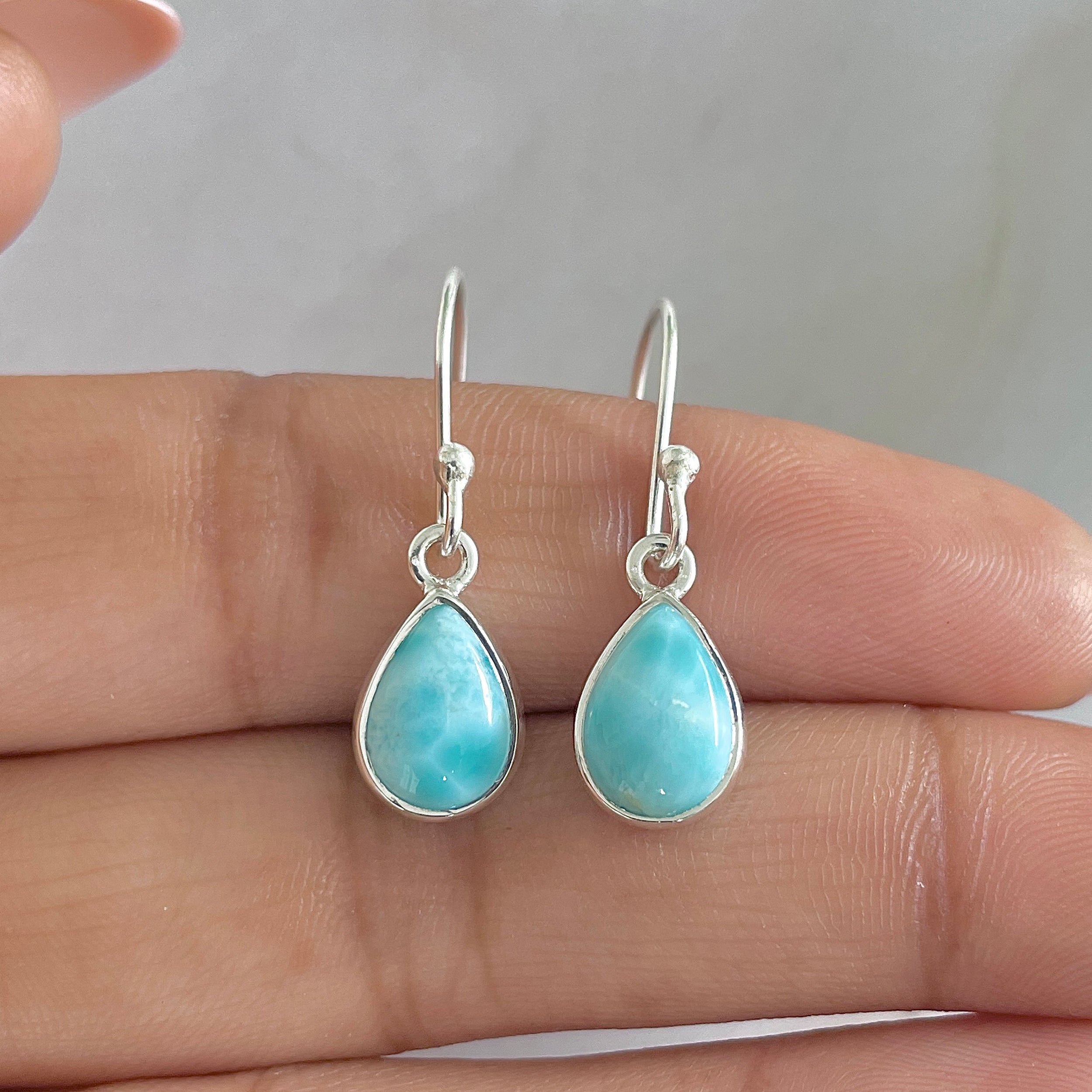 Larimar Earring-(LAR-E-684.)