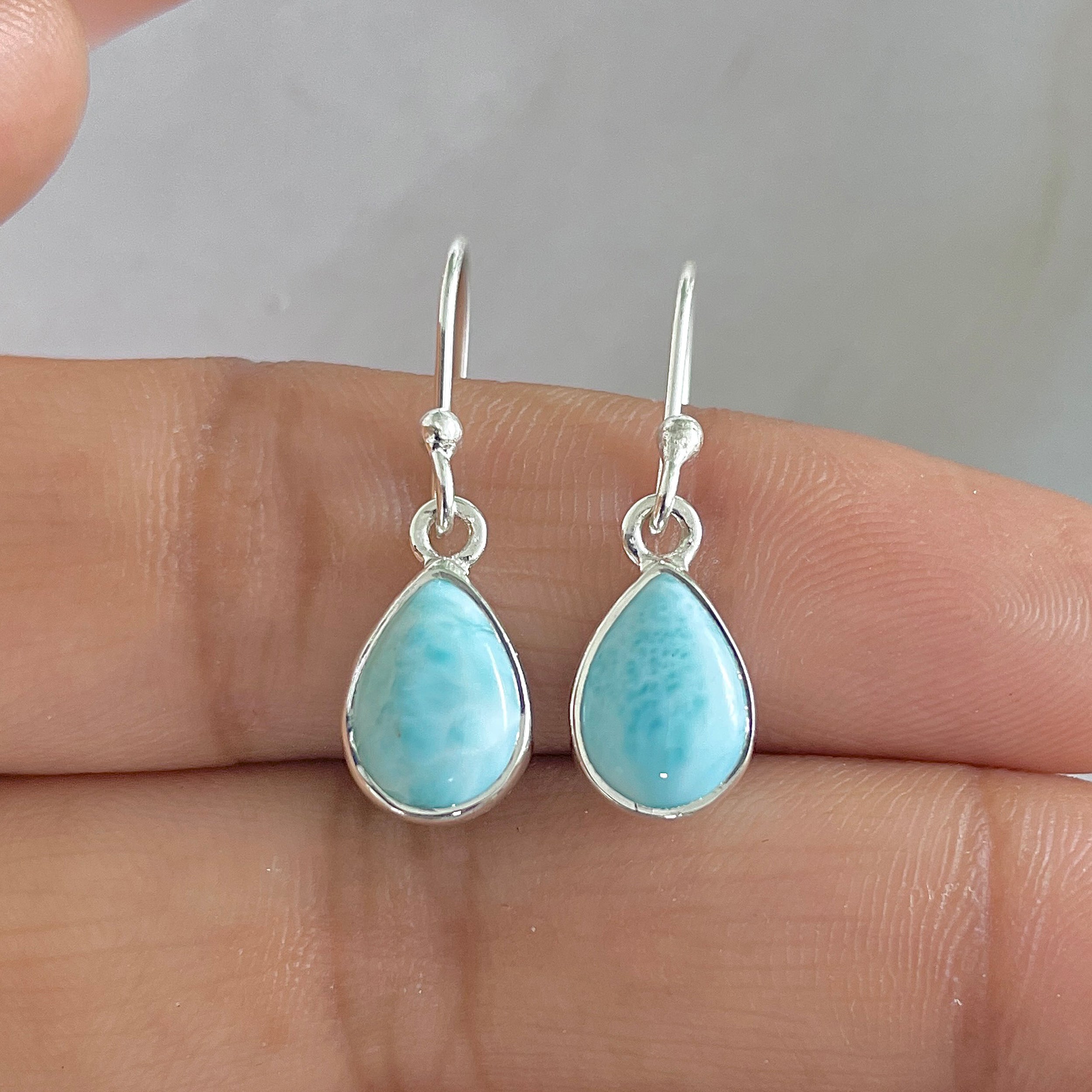 Larimar Earring-(LAR-E-687.)