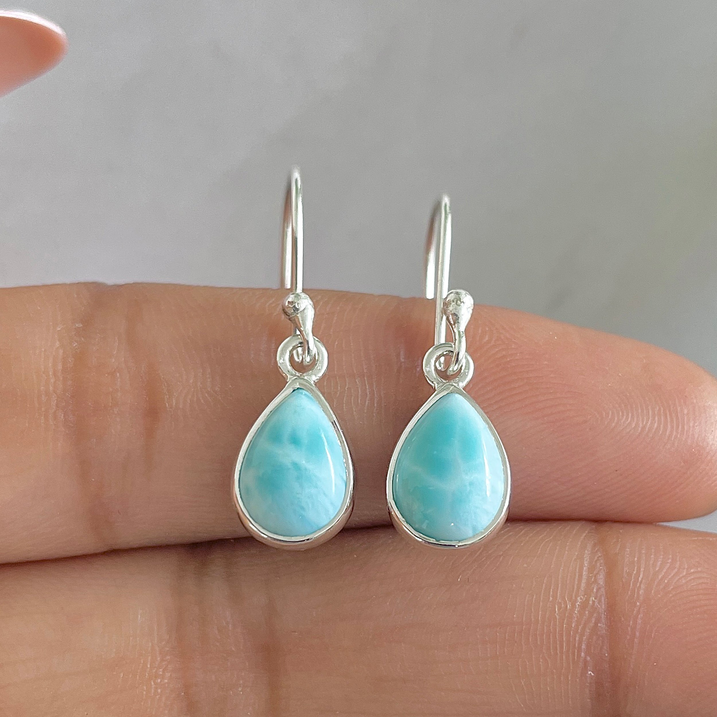 Larimar Earring-(LAR-E-688.)