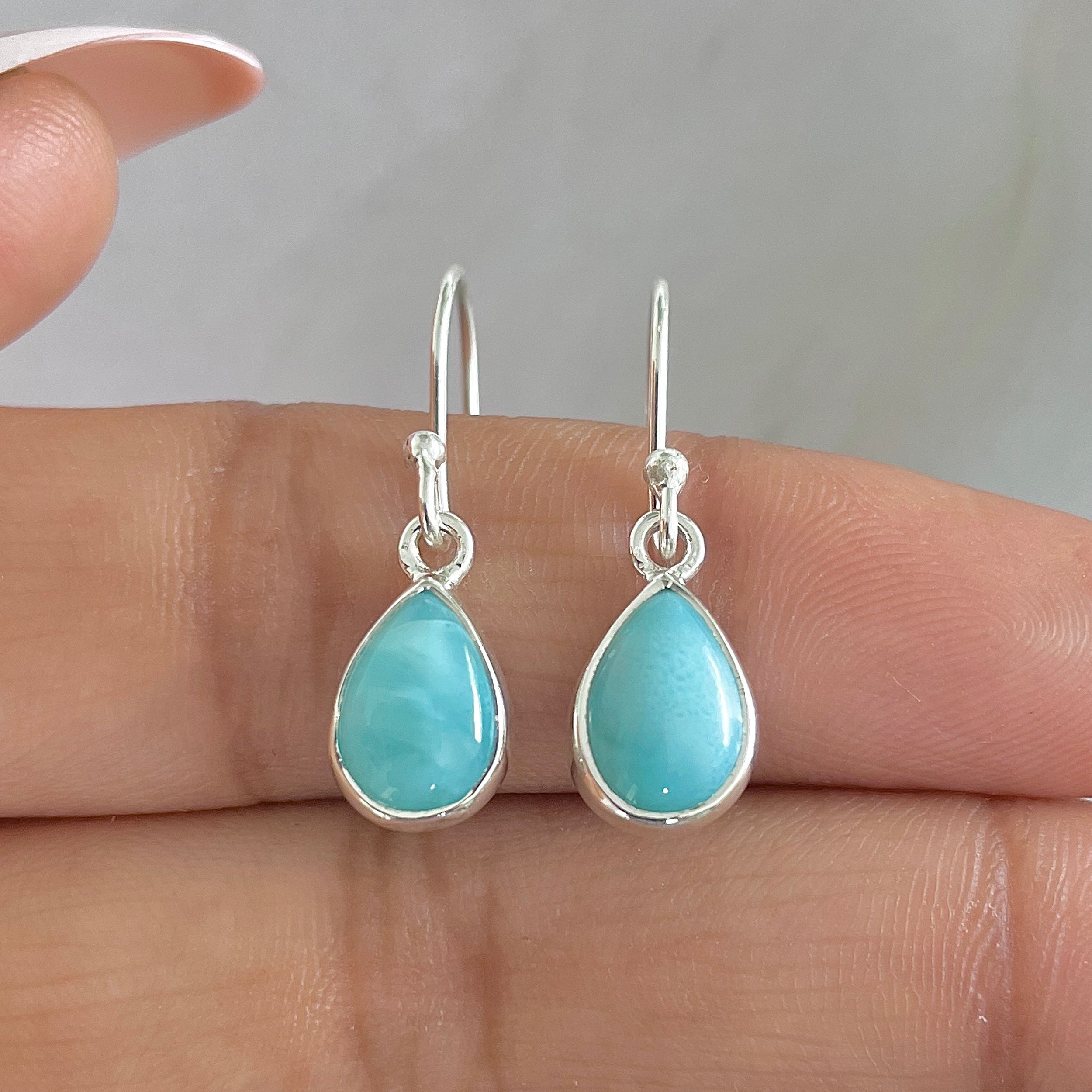 Larimar Earring-(LAR-E-693.)