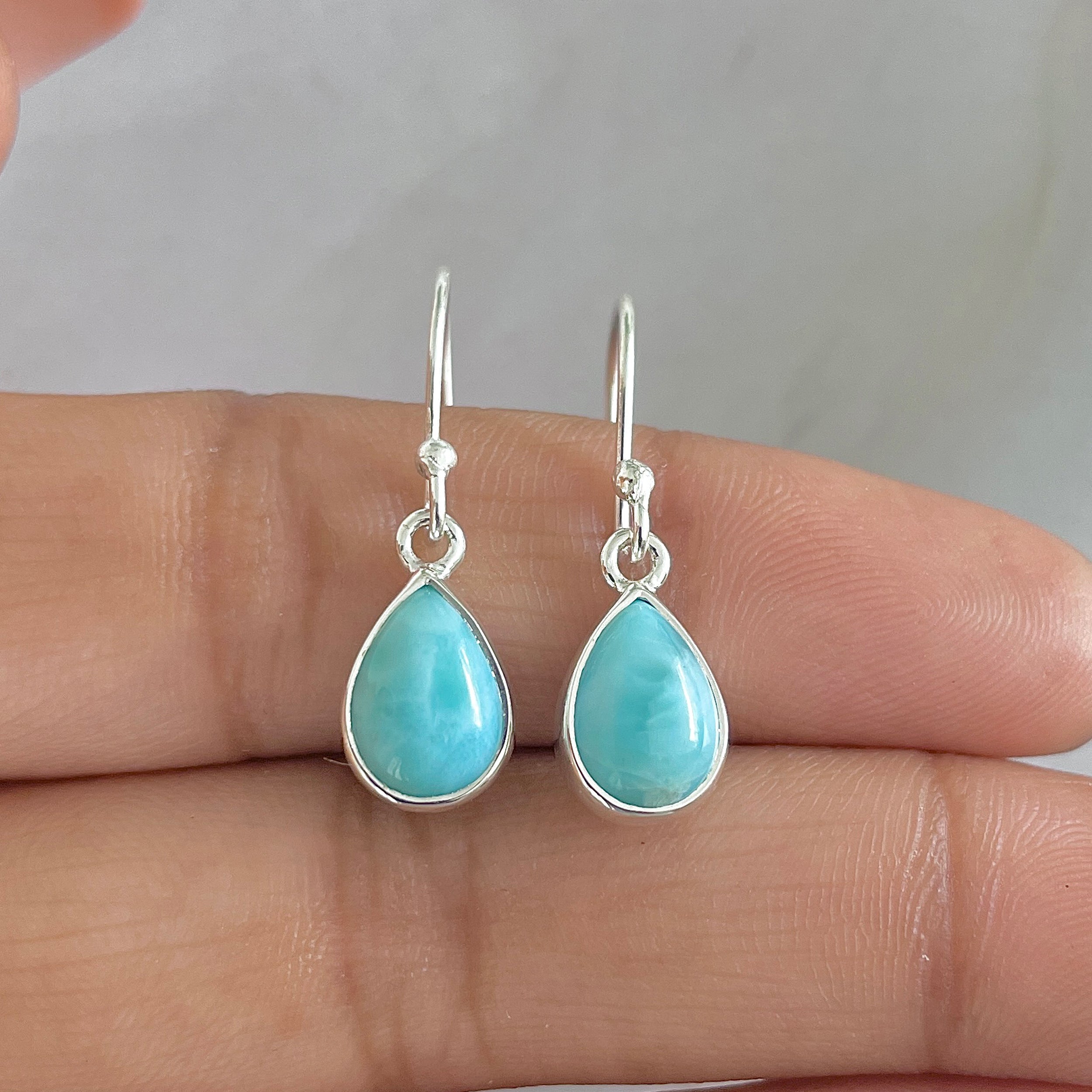 Larimar Earring-(LAR-E-694.)