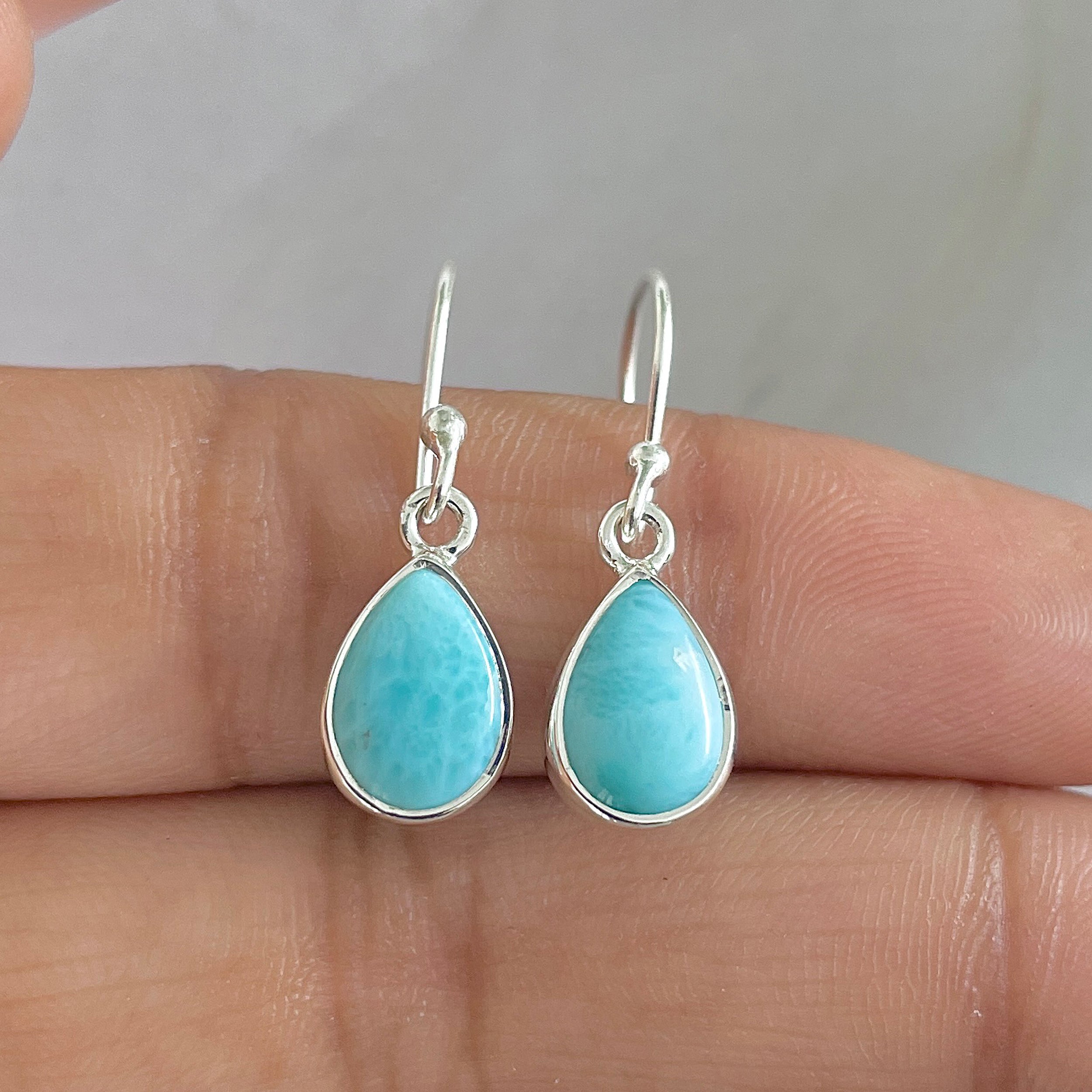 Larimar Earring-(LAR-E-696.)