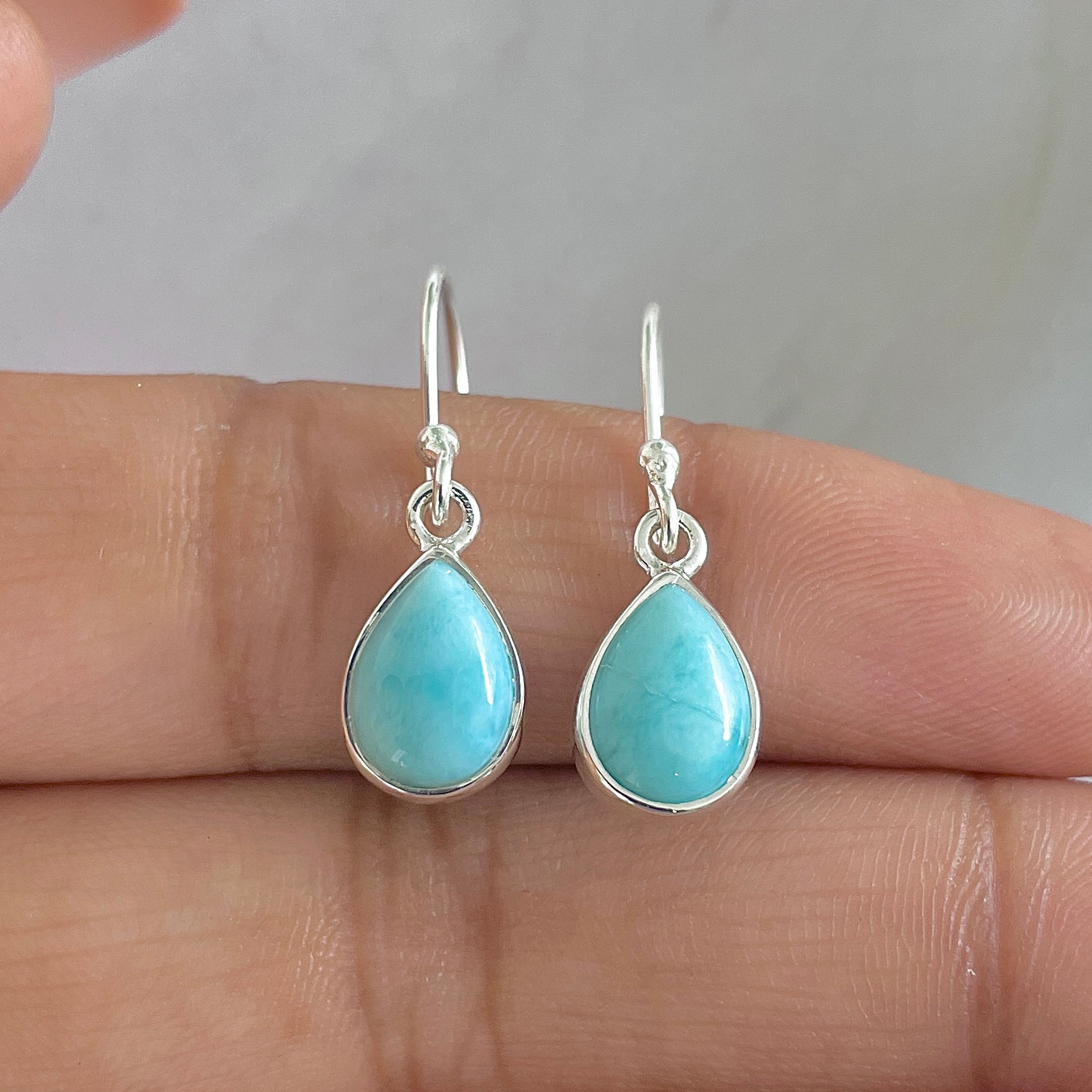 Larimar Earring-(LAR-E-697.)