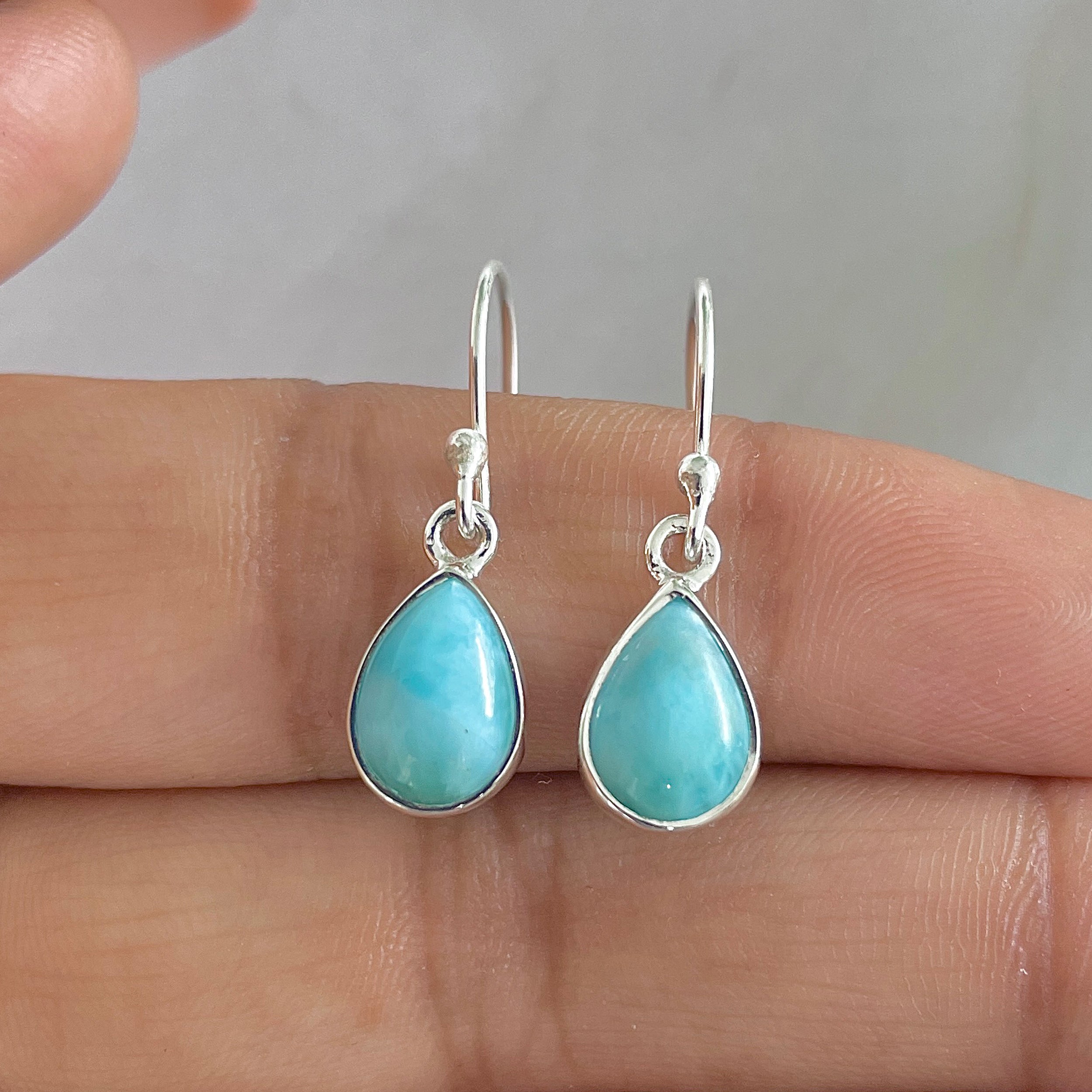 Larimar Earring-(LAR-E-701.)