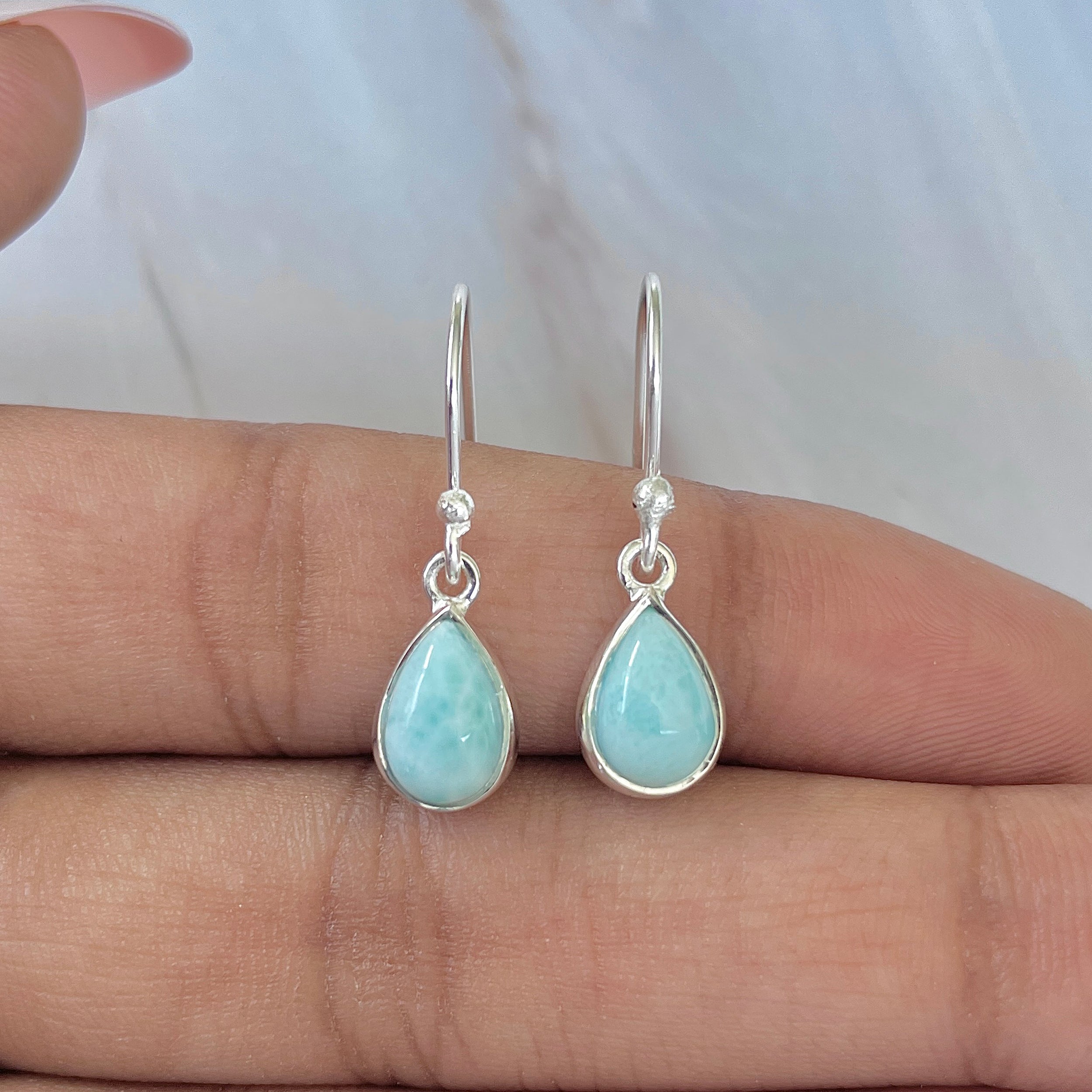 Larimar Earring-(LAR-E-702.)