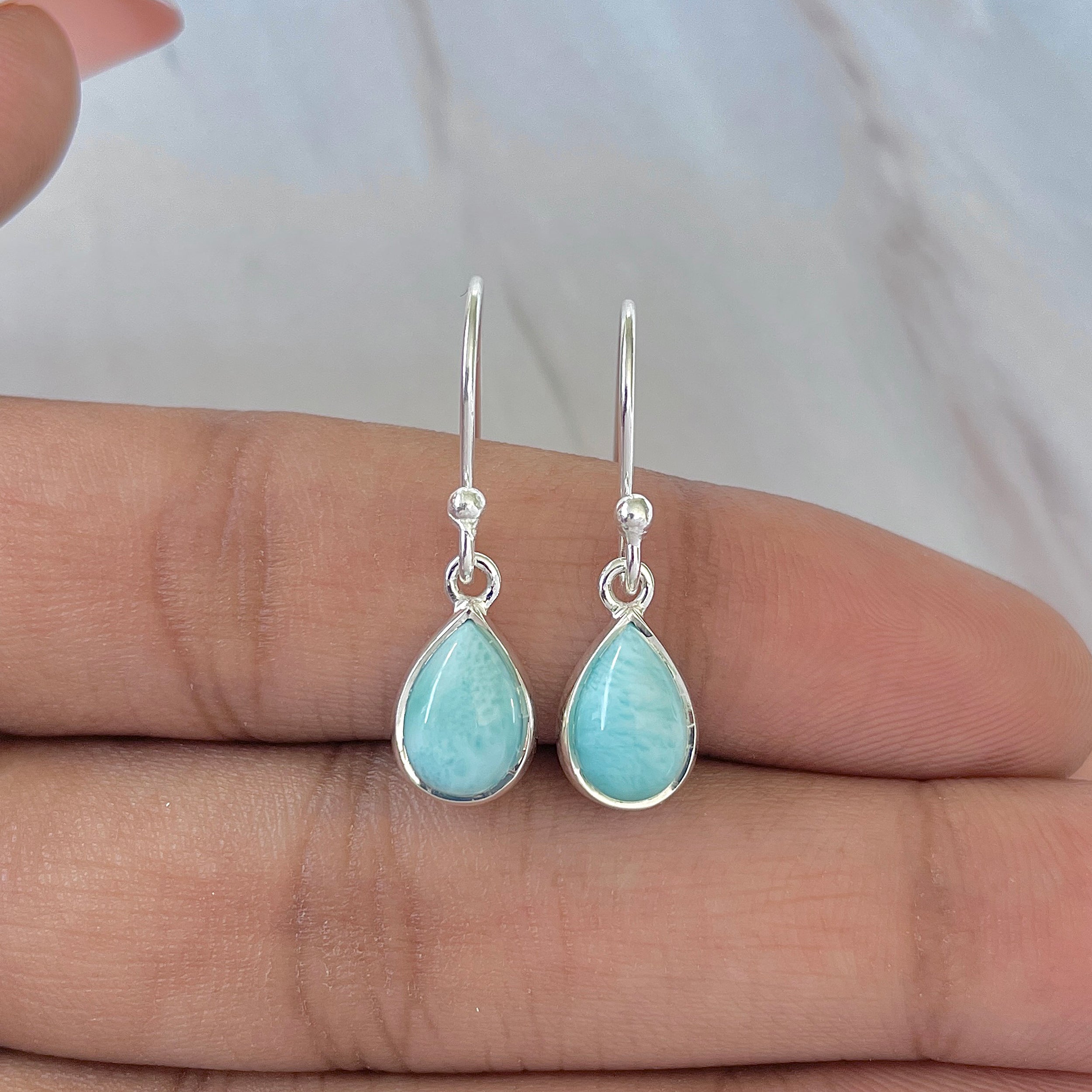 Larimar Earring-(LAR-E-704.)
