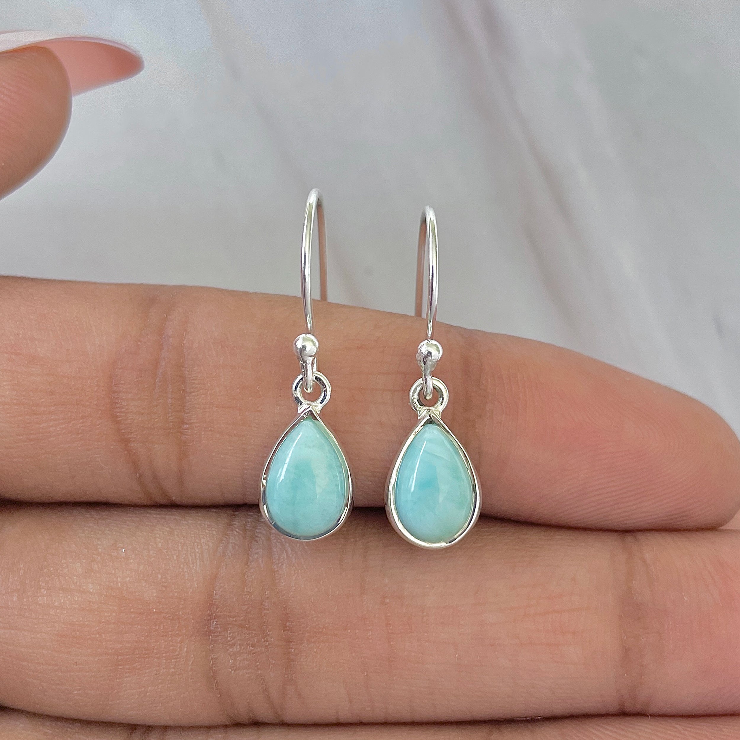 Larimar Earring-(LAR-E-706.)