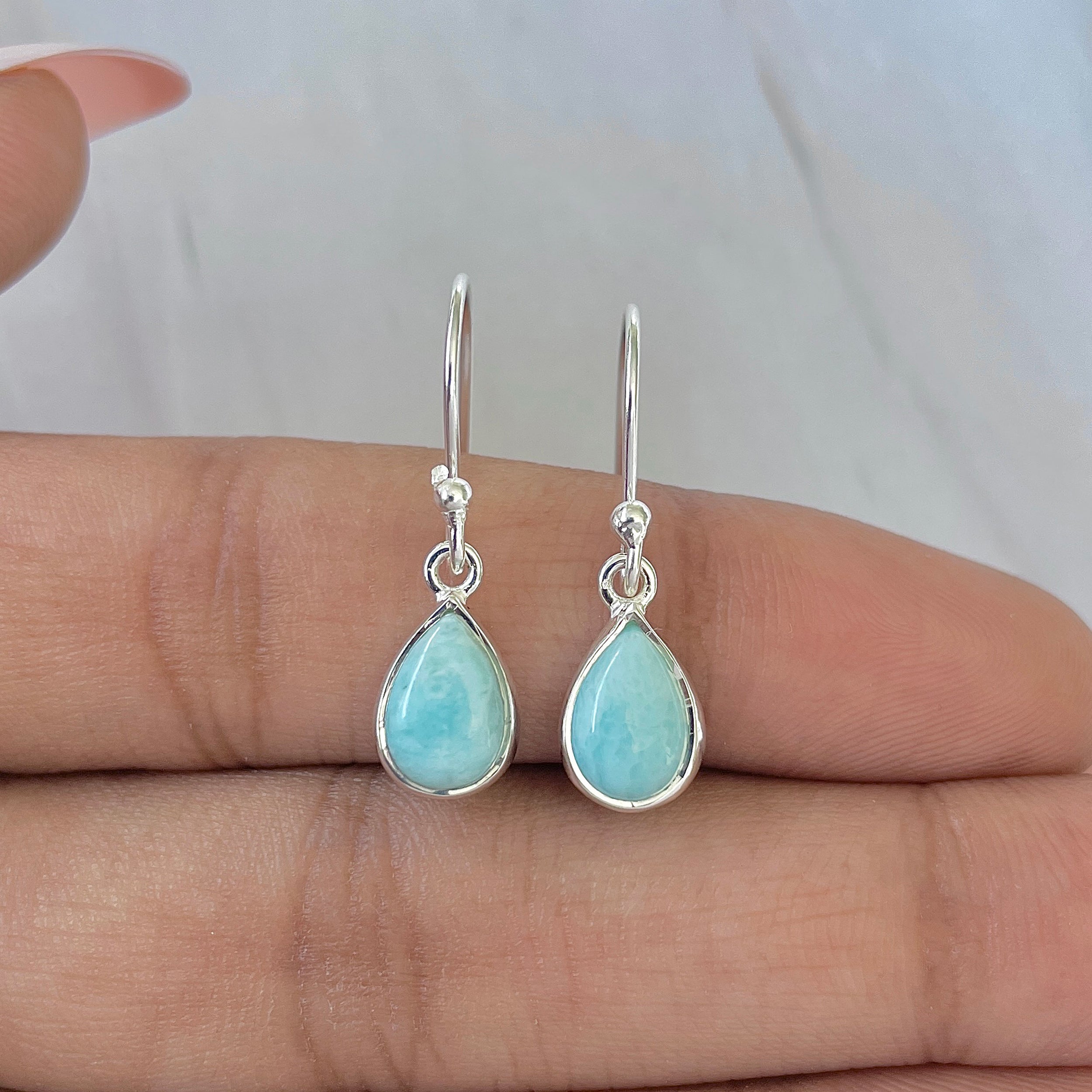 Larimar Earring-(LAR-E-708.)