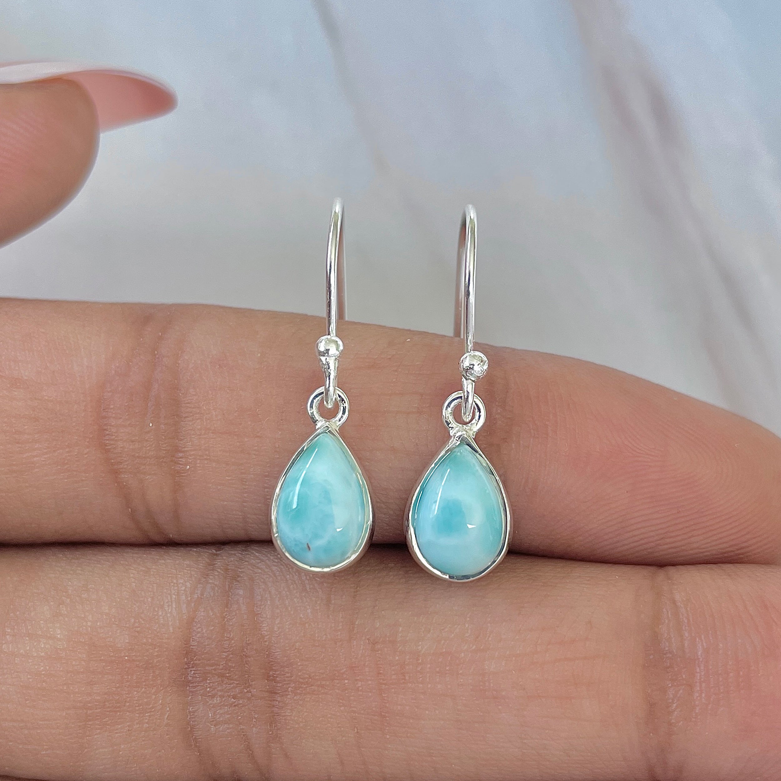 Larimar Earring-(LAR-E-709.)