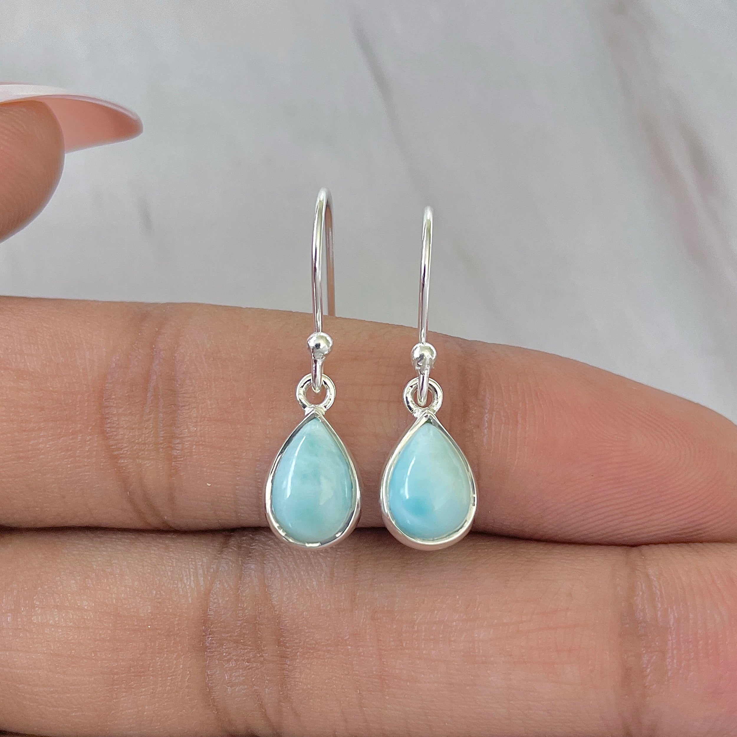 Larimar Earring-(LAR-E-710.)