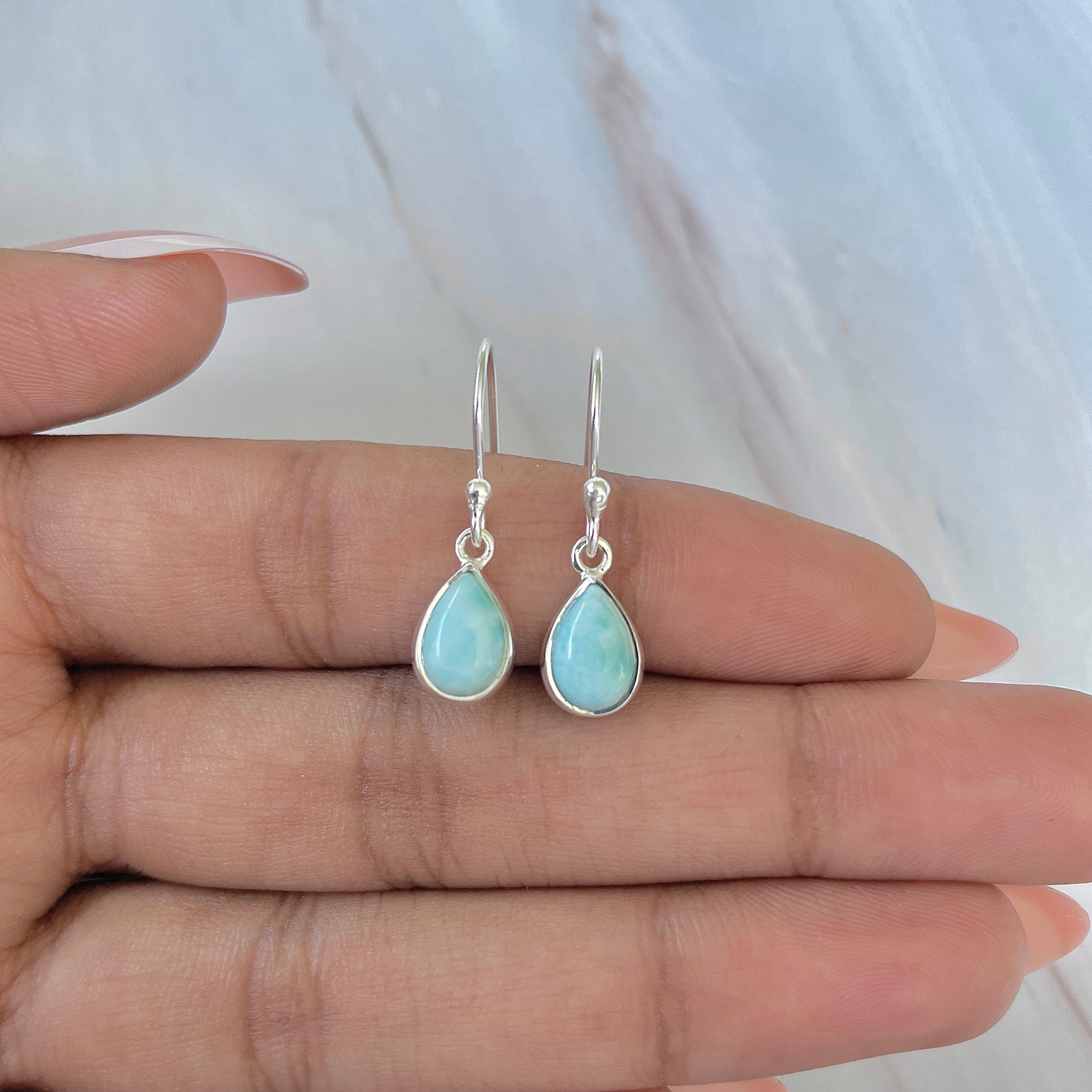 Larimar Earring-(LAR-E-711.)