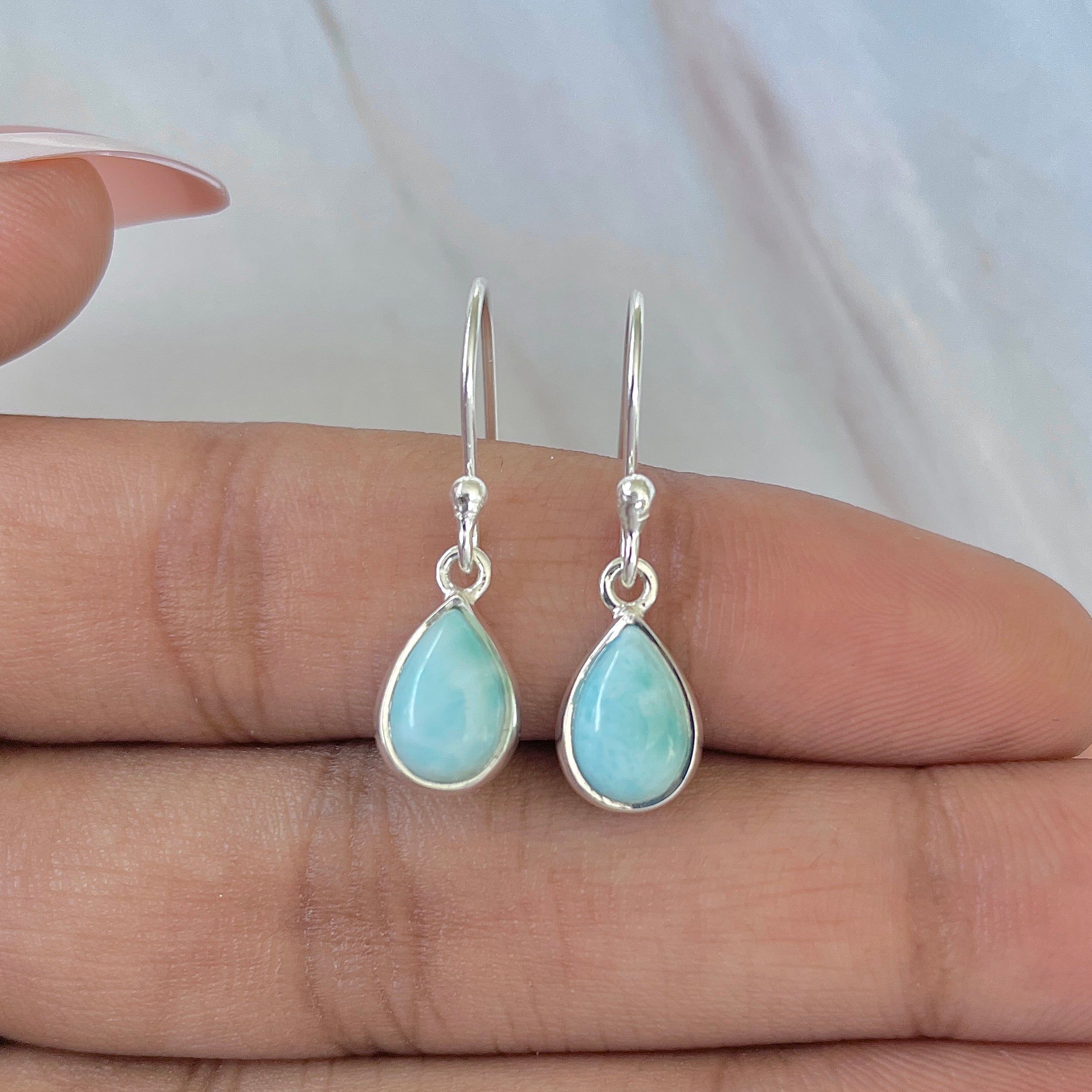 Larimar Earring-(LAR-E-711.)