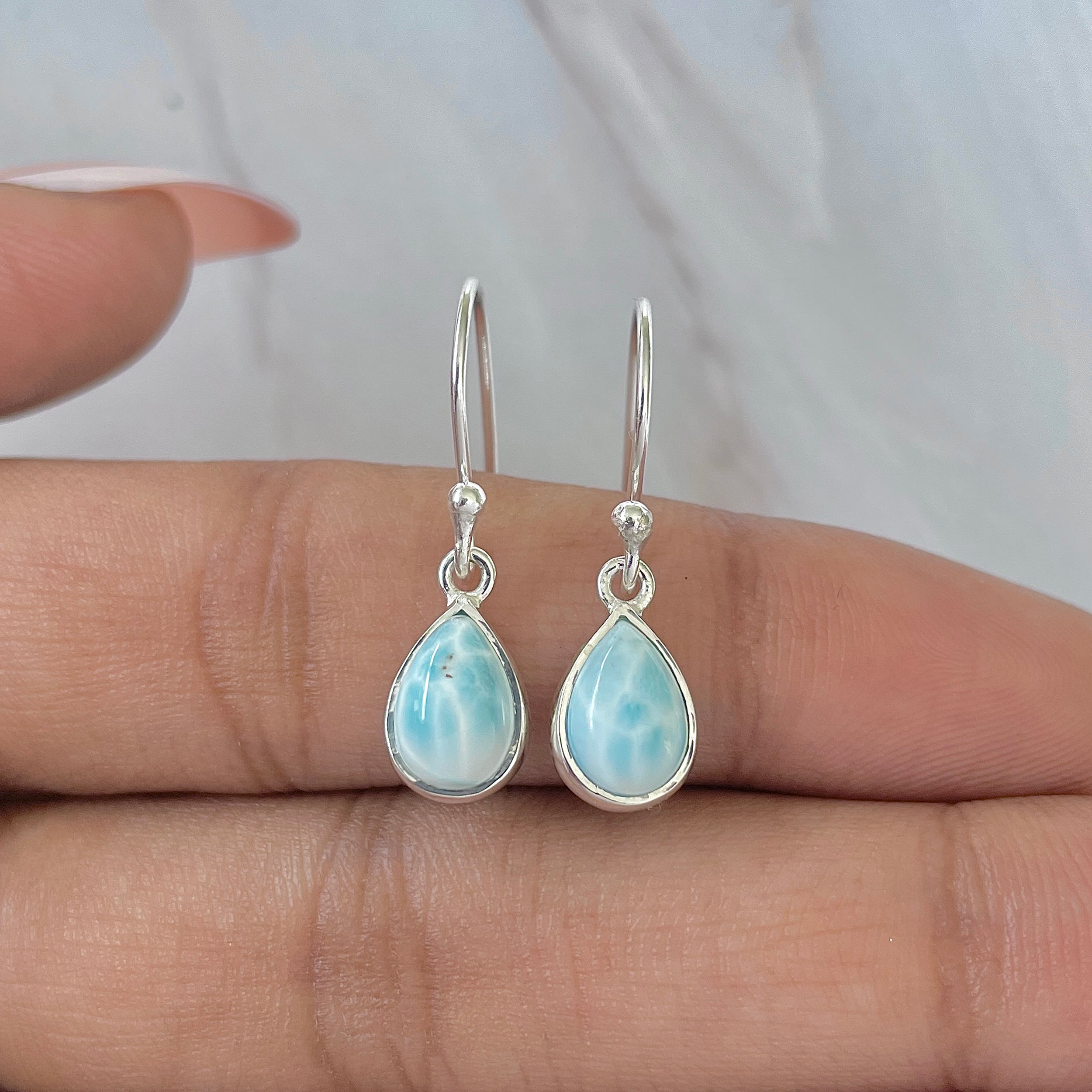 Larimar Earring-(LAR-E-720.)
