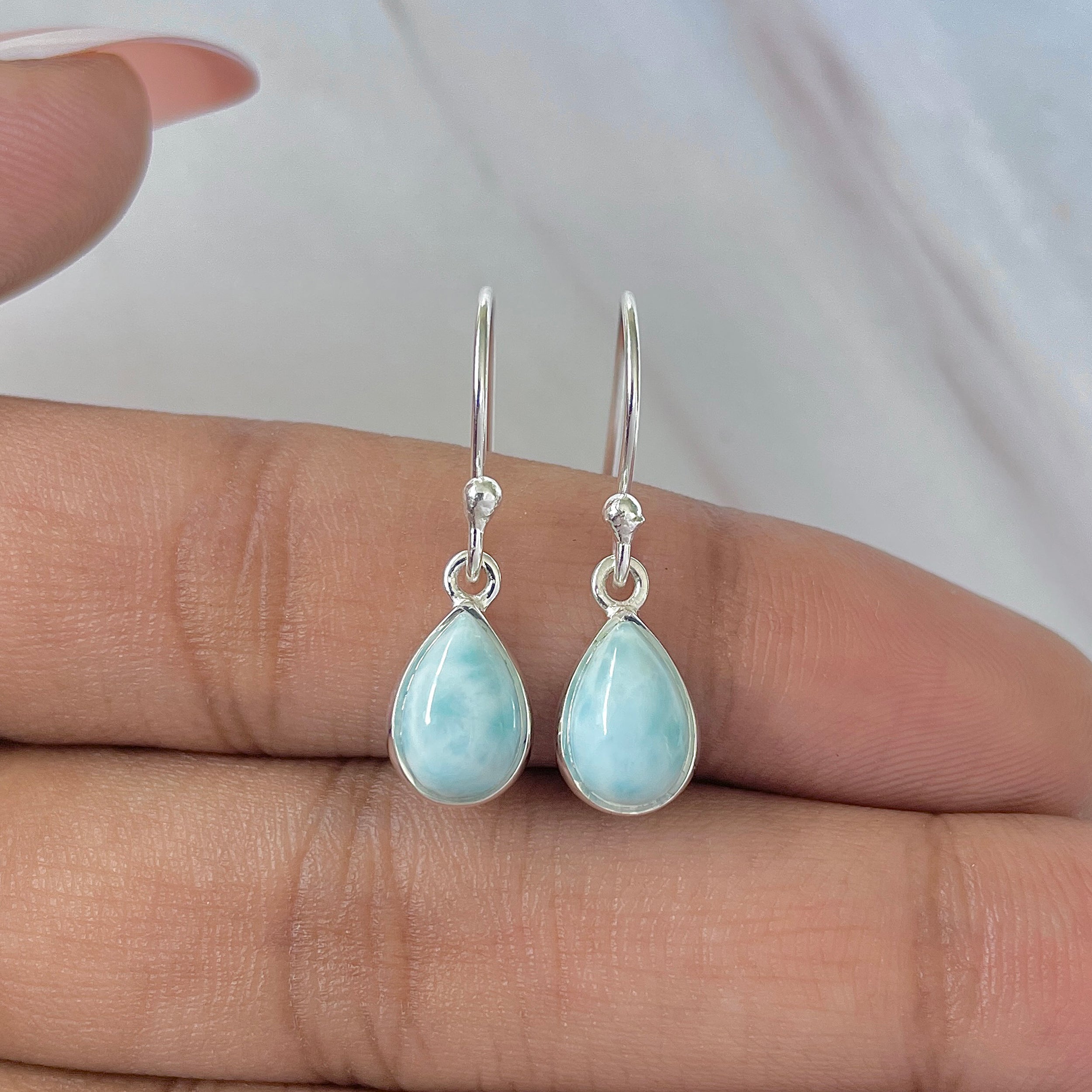 Larimar Earring-(LAR-E-724.)