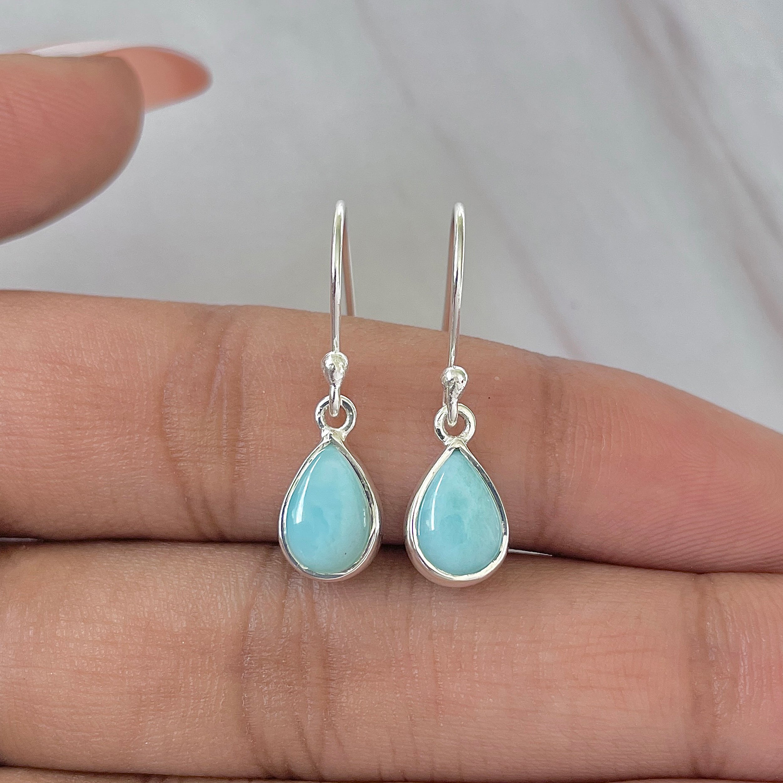 Larimar Earring-(LAR-E-734.)