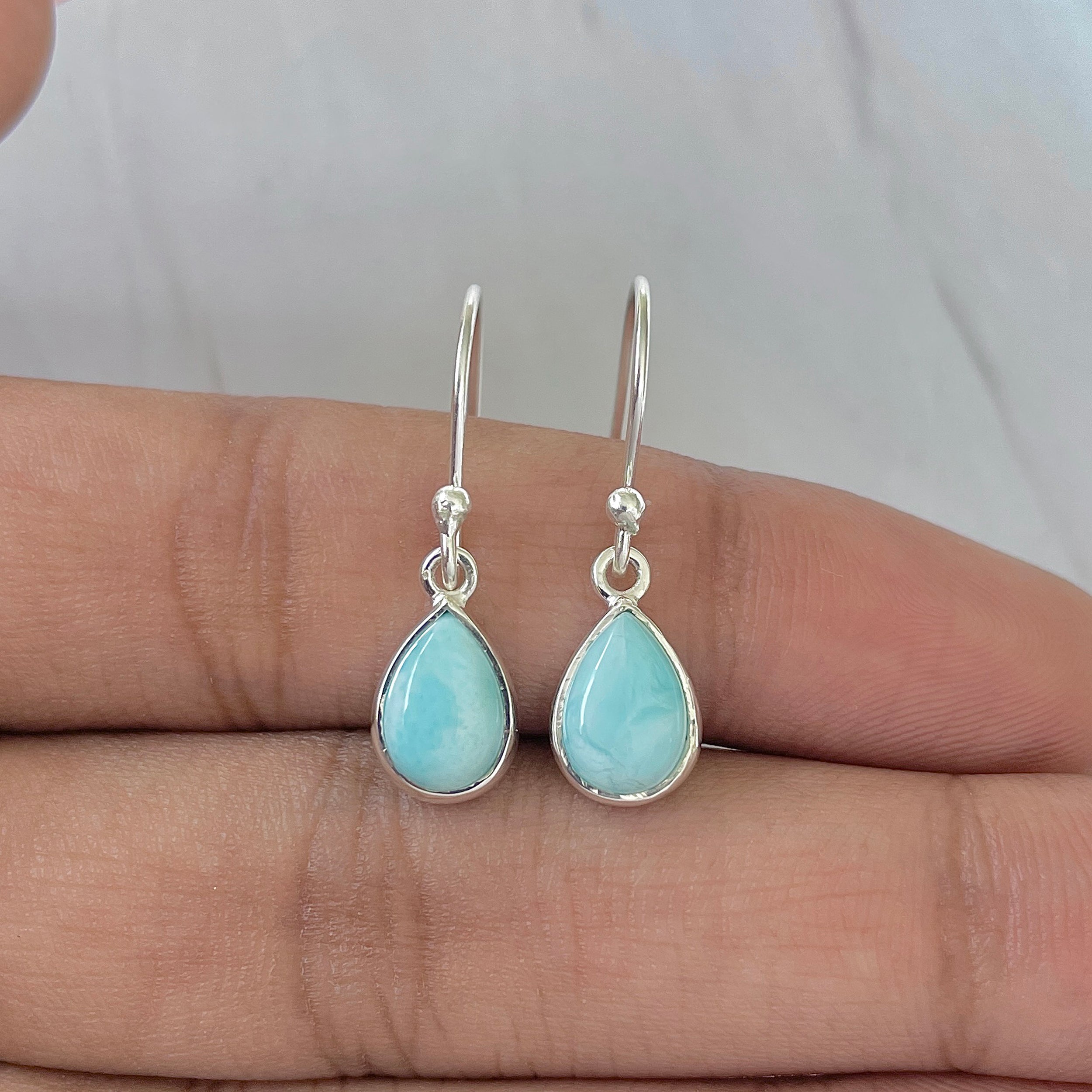 Larimar Earring-(LAR-E-735.)