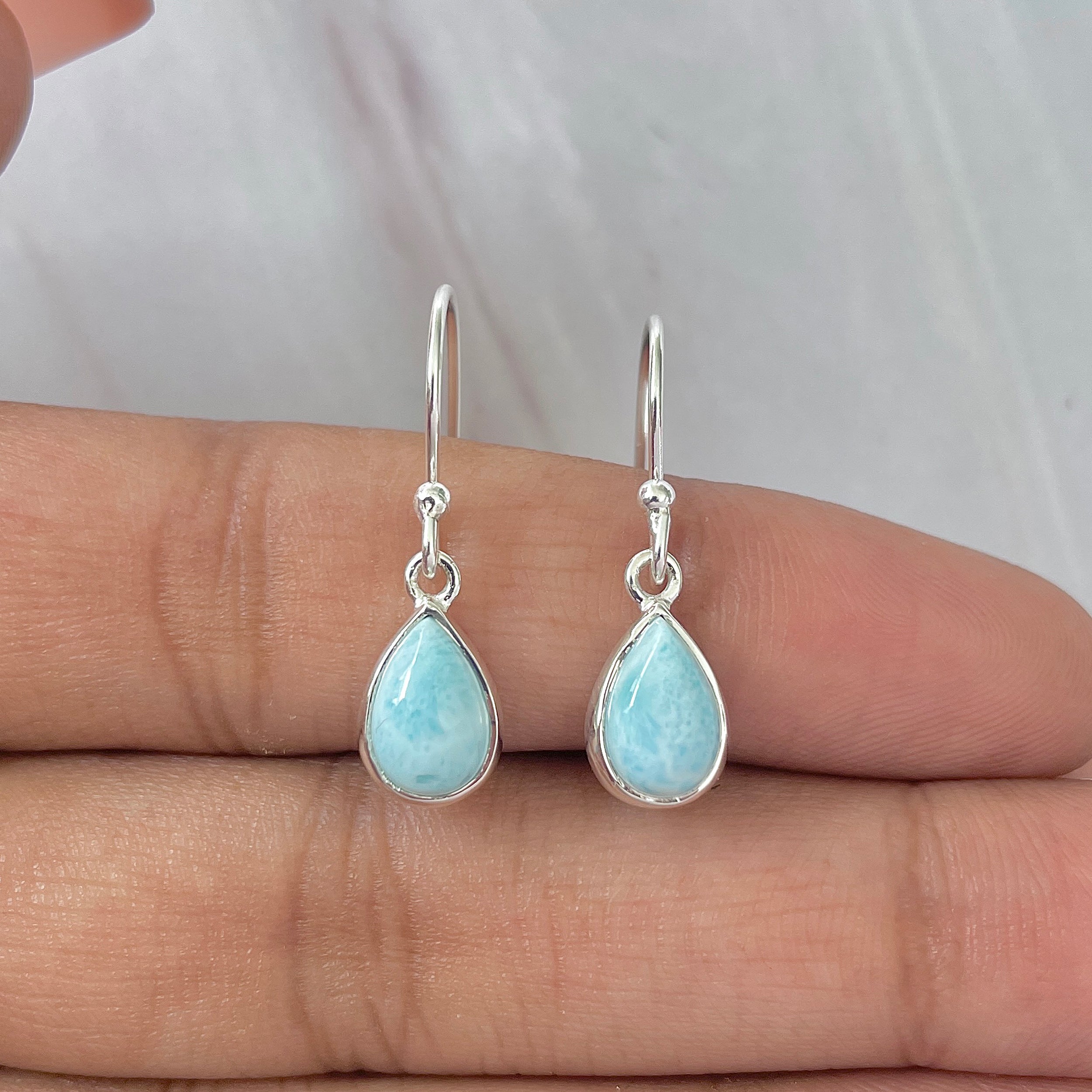 Larimar Earring-(LAR-E-742.)