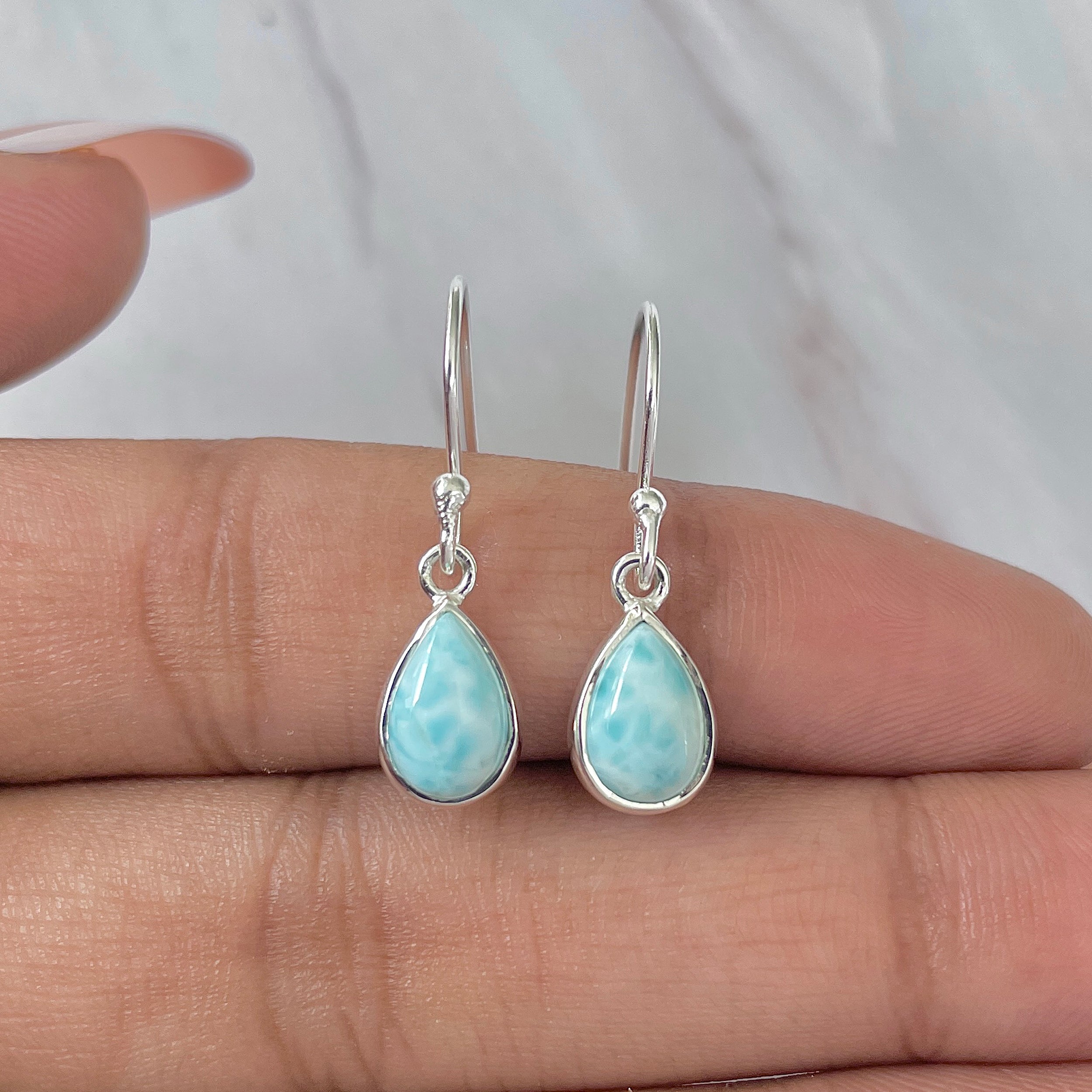Larimar Earring-(LAR-E-745.)