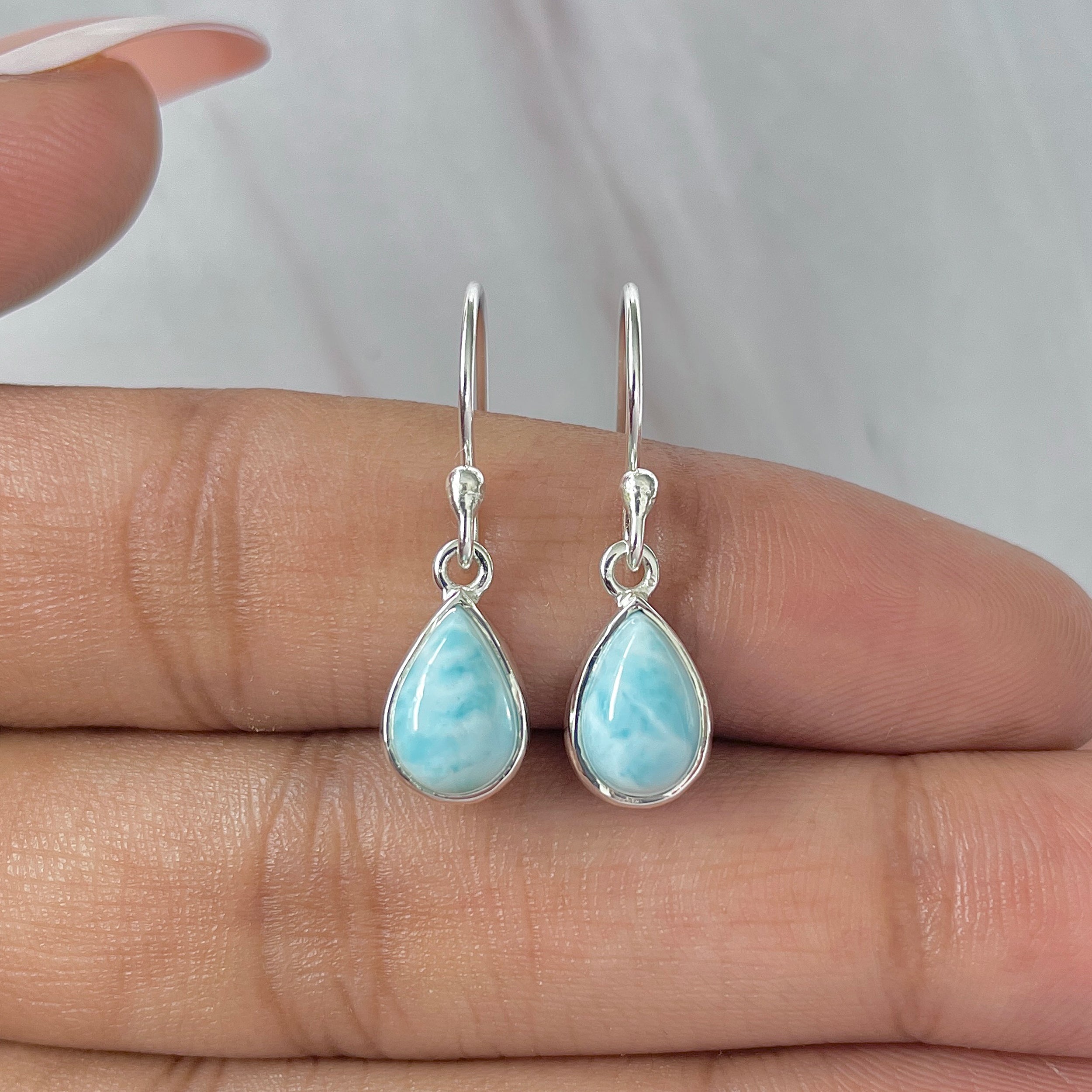 Larimar Earring-(LAR-E-748.)