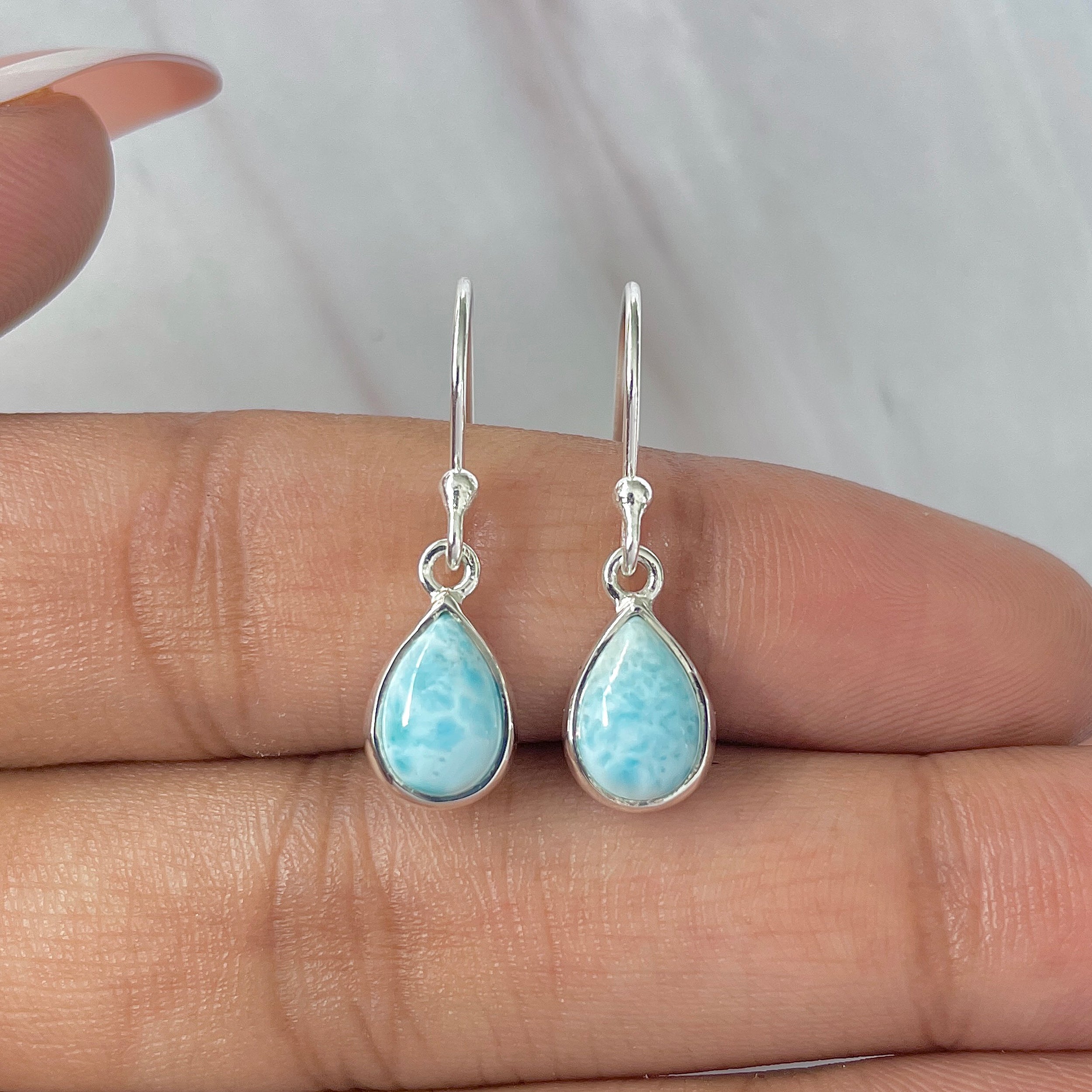 Larimar Earring-(LAR-E-750.)